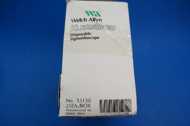 Welch Allyn 53130 KleenSpec Disposable Sigmoidoscope ~ Box of 25