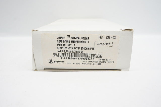 Zimmer 737-03 Cervical Collar Serpentine Medium Density
