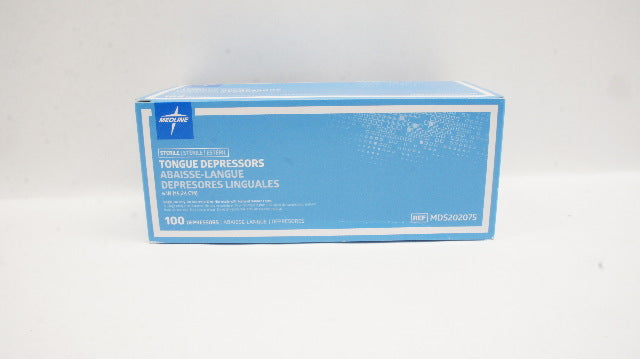 Medline MDS202075 Tongue Depressors Sterile 6 inch - Box of 100