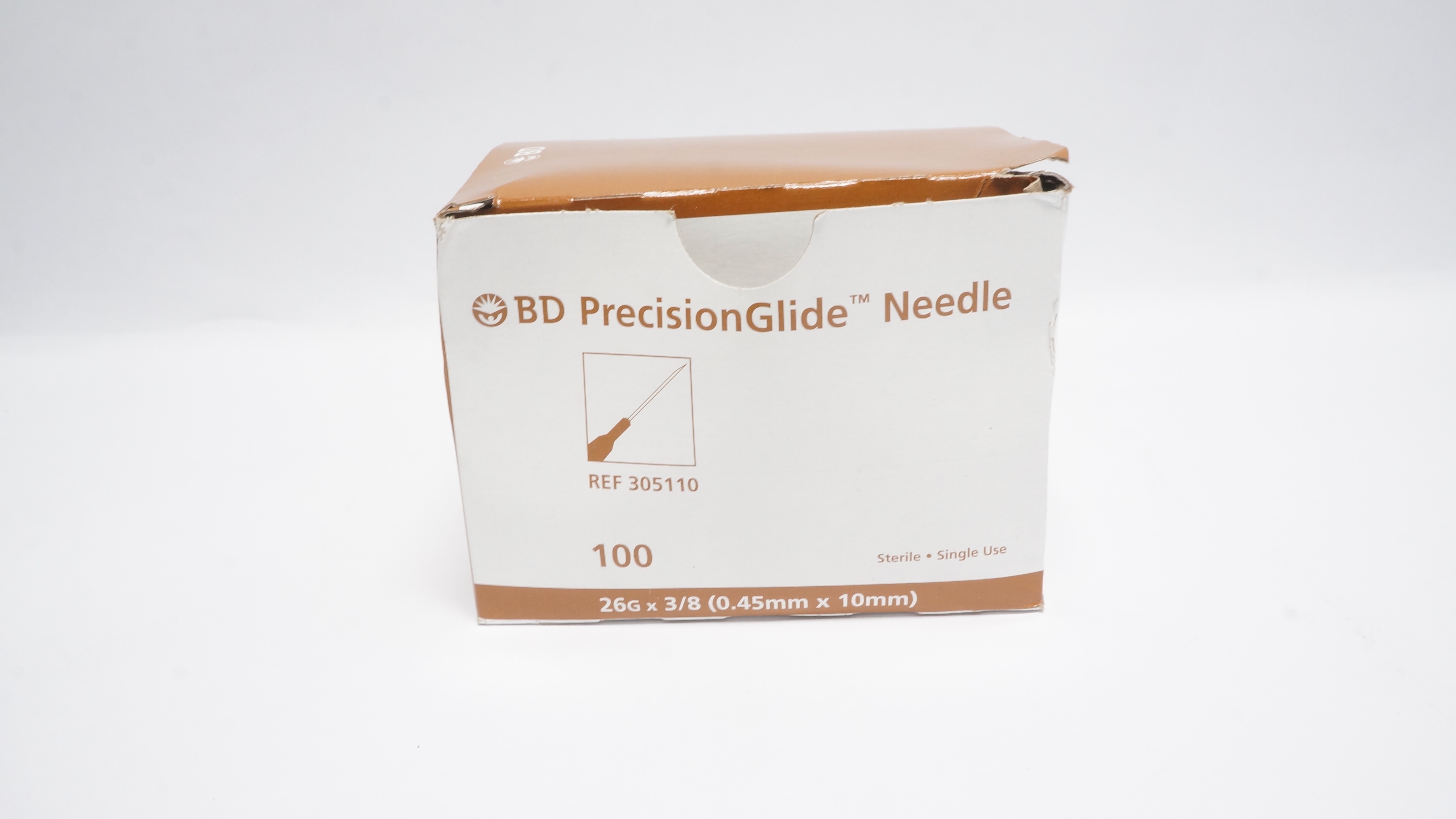 BD 305110 PrecisionGlide Needle 26G x 3/8 - Box of 100 (x)