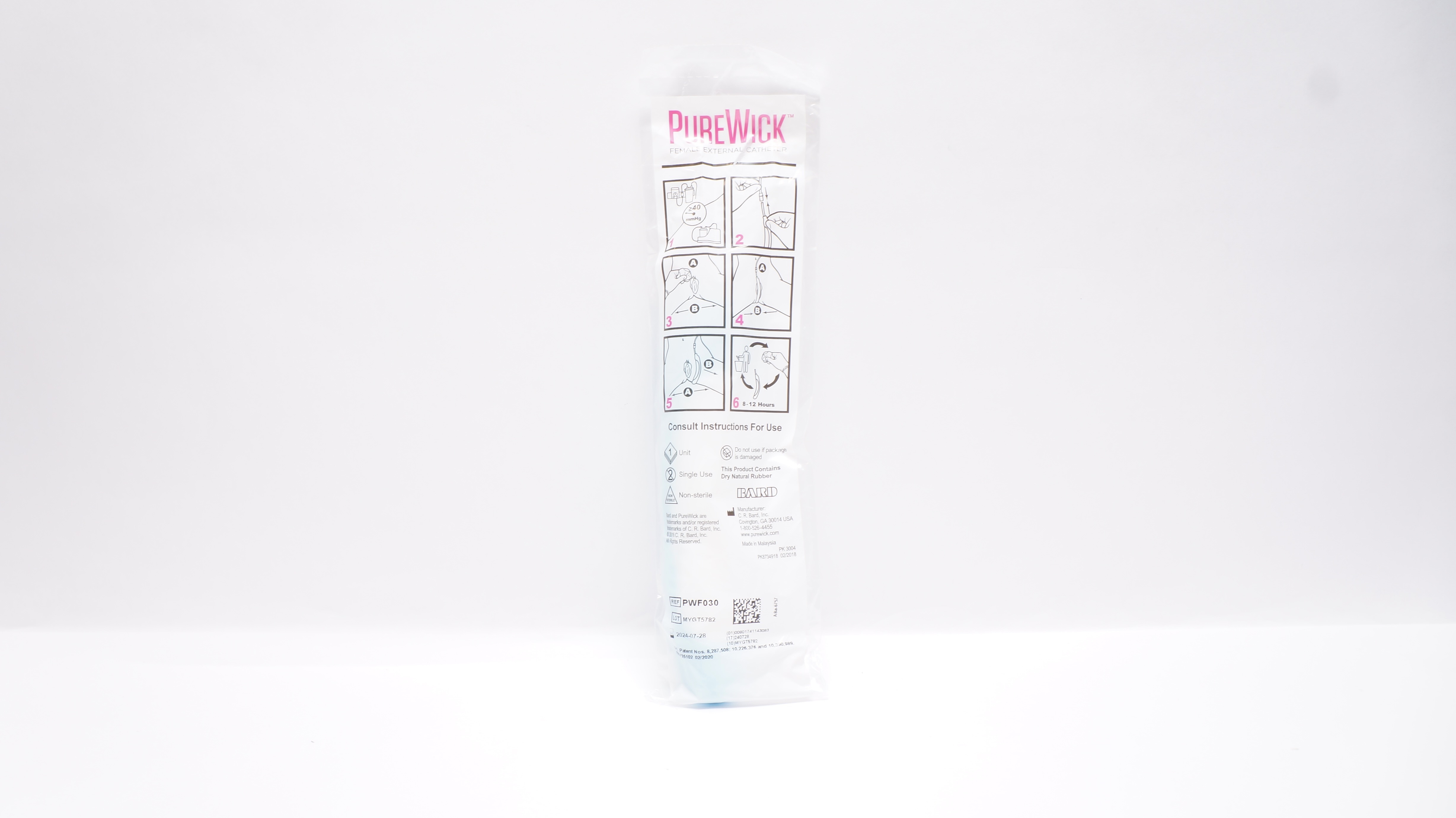 Bard PWF030 PureWick Female External Cath. ≥40 mmHg