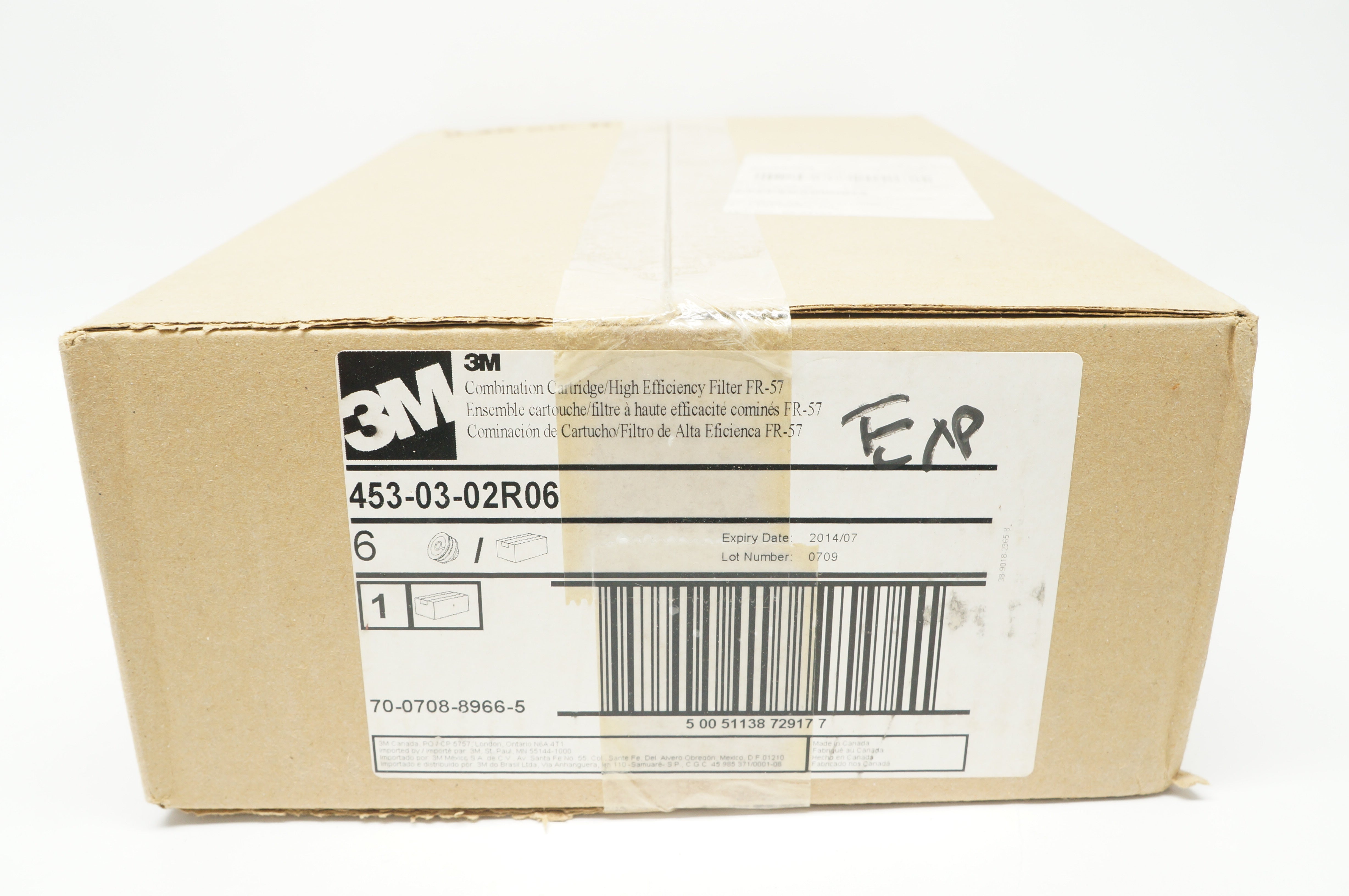 3M 453-03-02R06 Combination Cartridge/High Efficiency Filter FR-57(x) - Box of 6