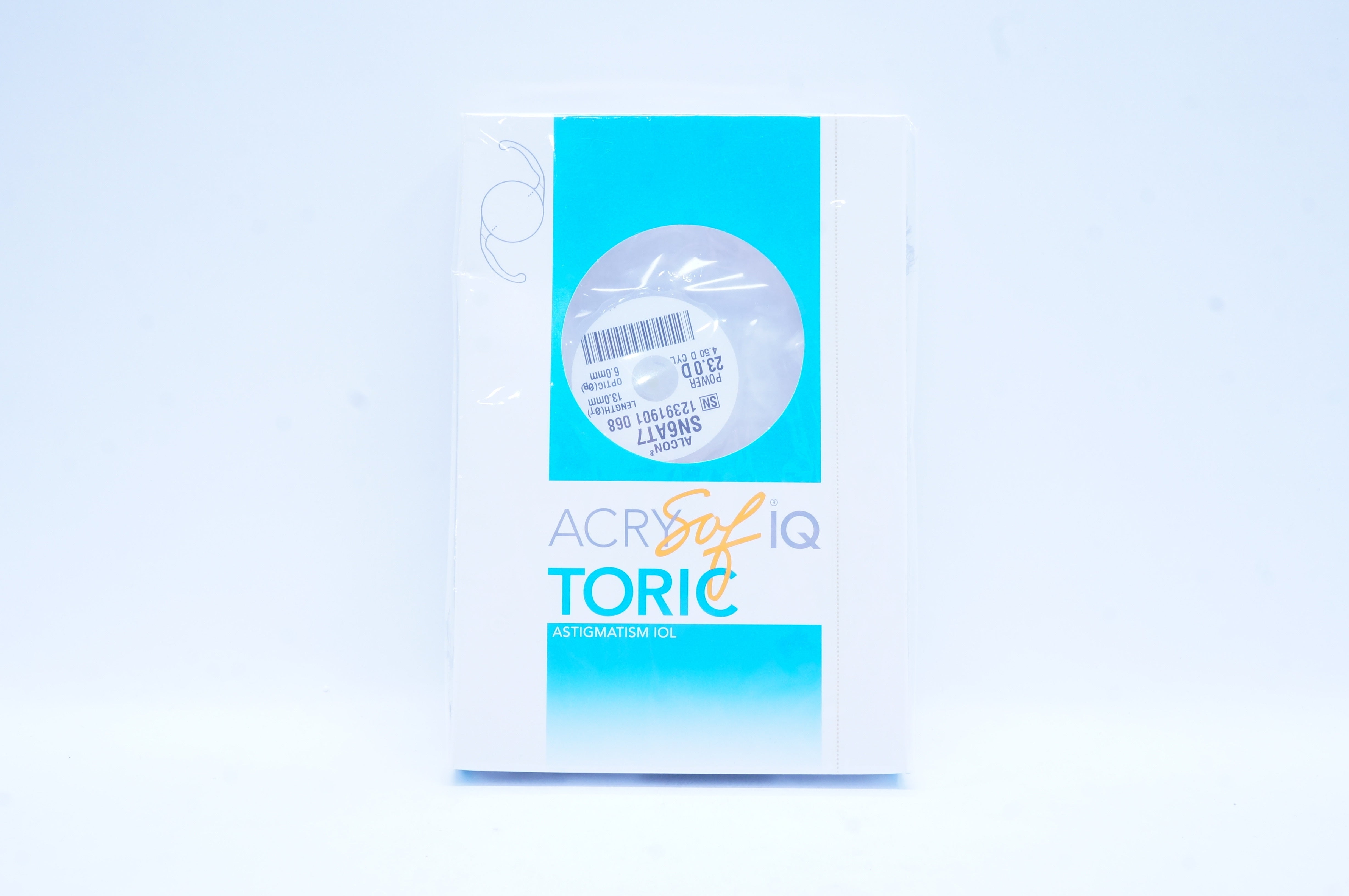 Alcon SN6AT7 AcrySof IQ Toric Astigmatism IOL 23.0D 4.50 D CYL 13.0 x 6.0 mm (x)