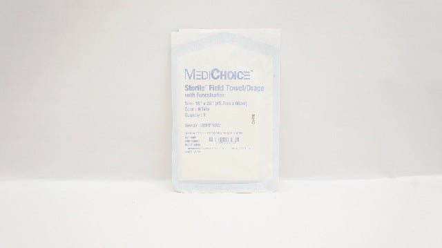 MediChoice MDRP1002 Sterile Field Towel/Drape w/Fenestration 18 x 26inch