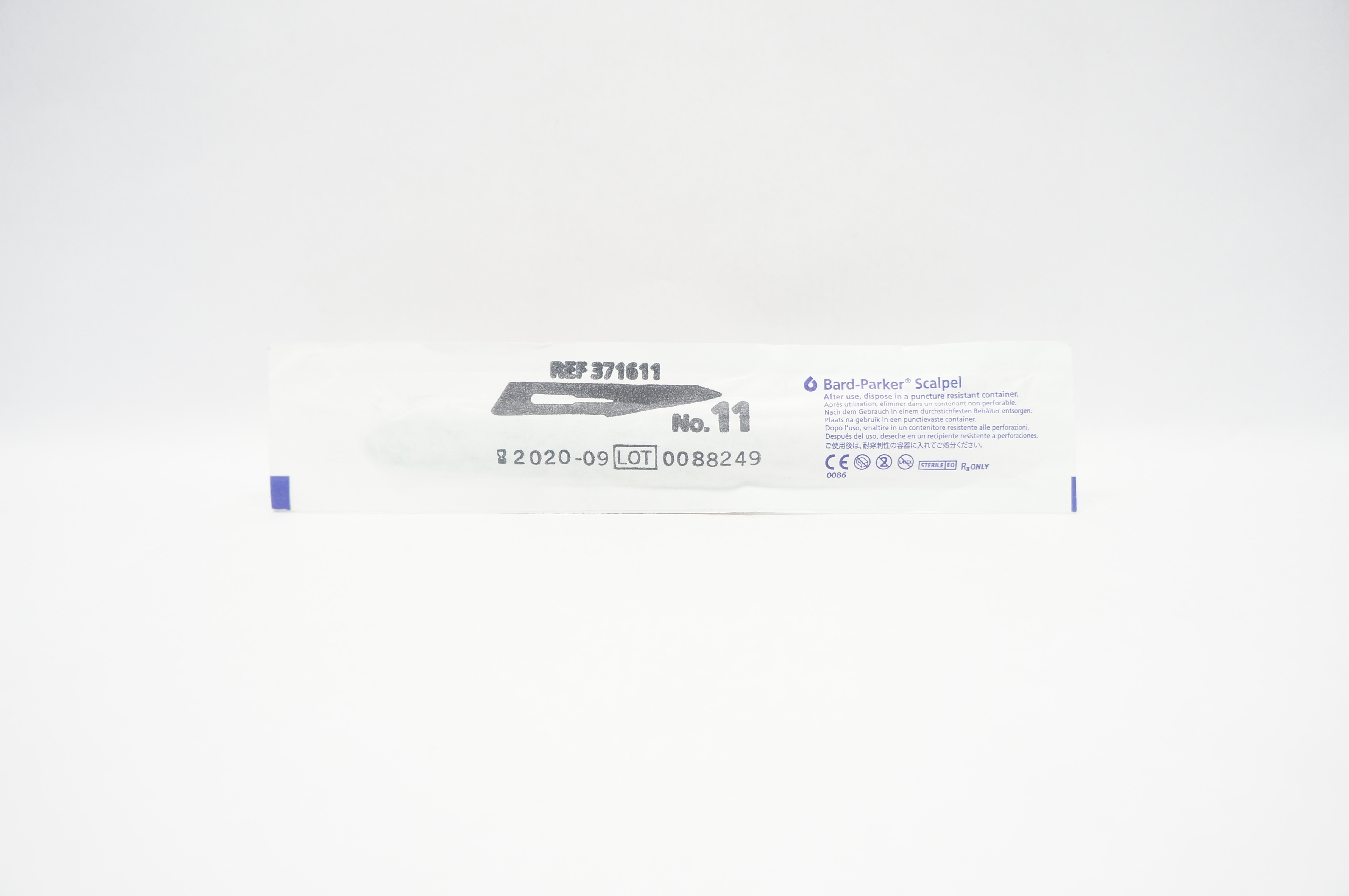 Aspen Surgical 371611 Bard-Parker Stainless Steel Surgical Blade Scalpel # 11(x)