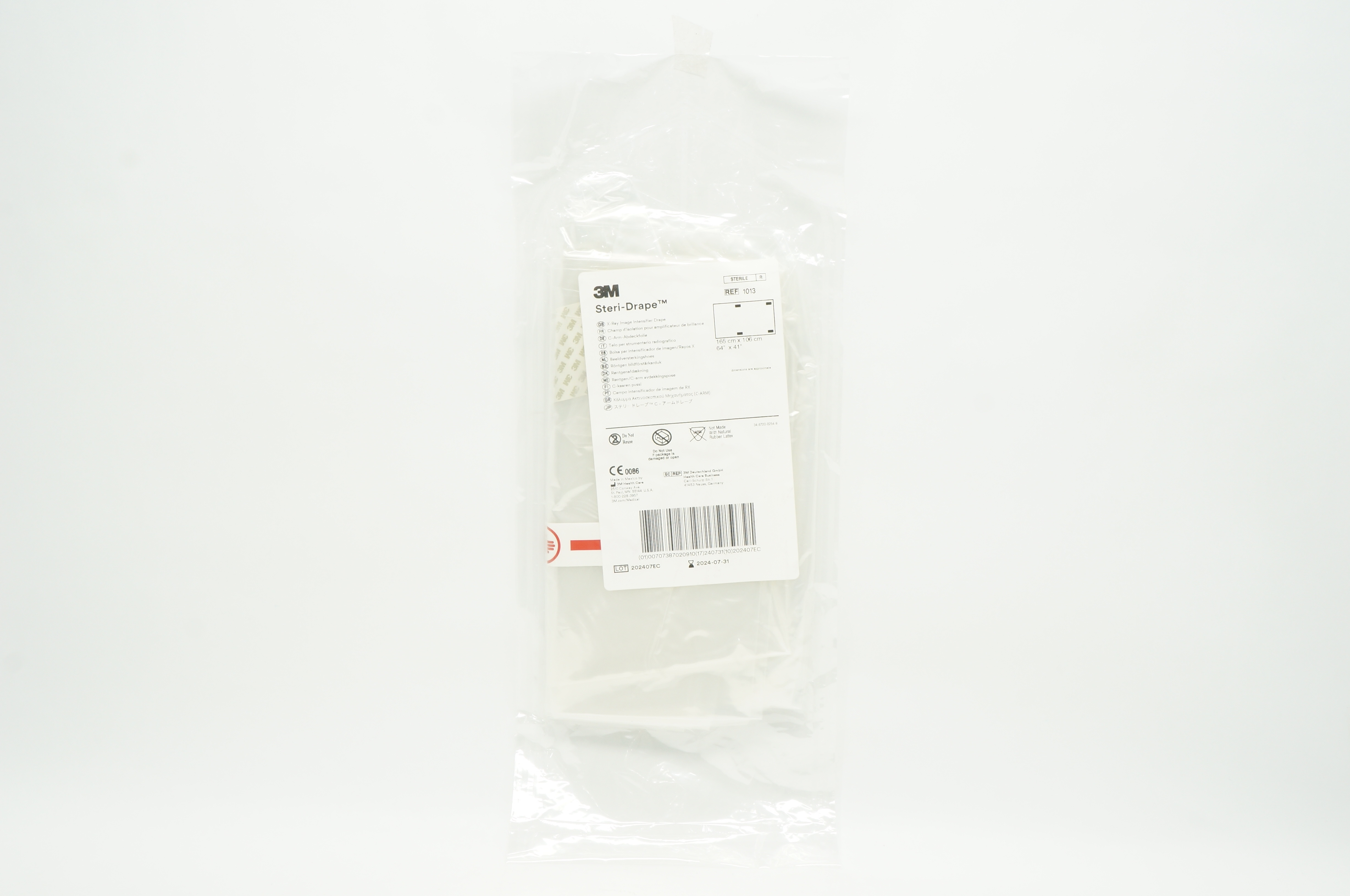 3M 1013 Health Care Steri - Drape X-Ray Image Intensifier Drape 64inch x 41inch