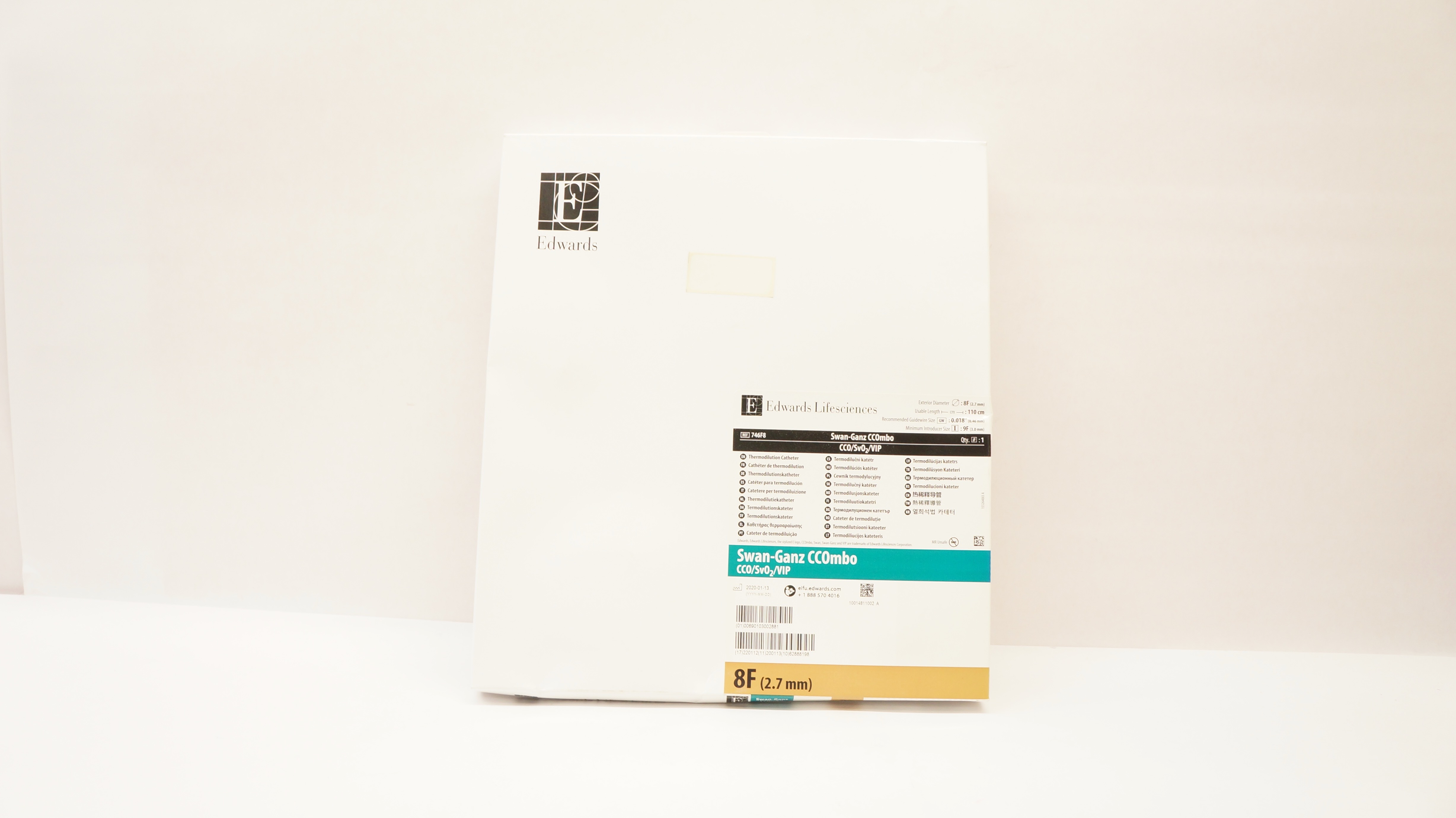 Edwards Lifesciences 746F8 Swan-Ganz CCOmbo Thermodlution Cath. 8F x 110cm (x)