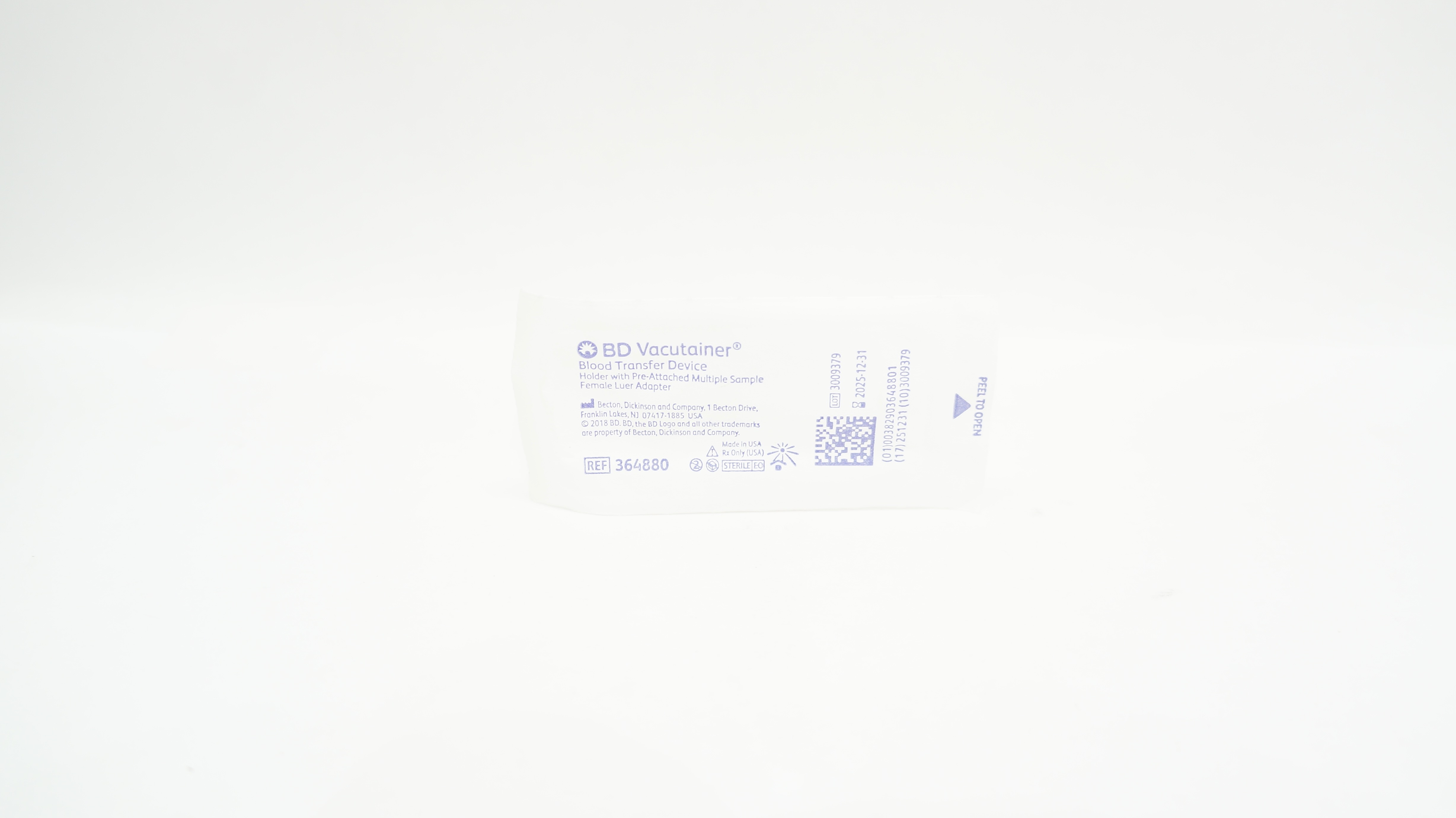 BD 364880 Vacutainer Blood Transfer Device