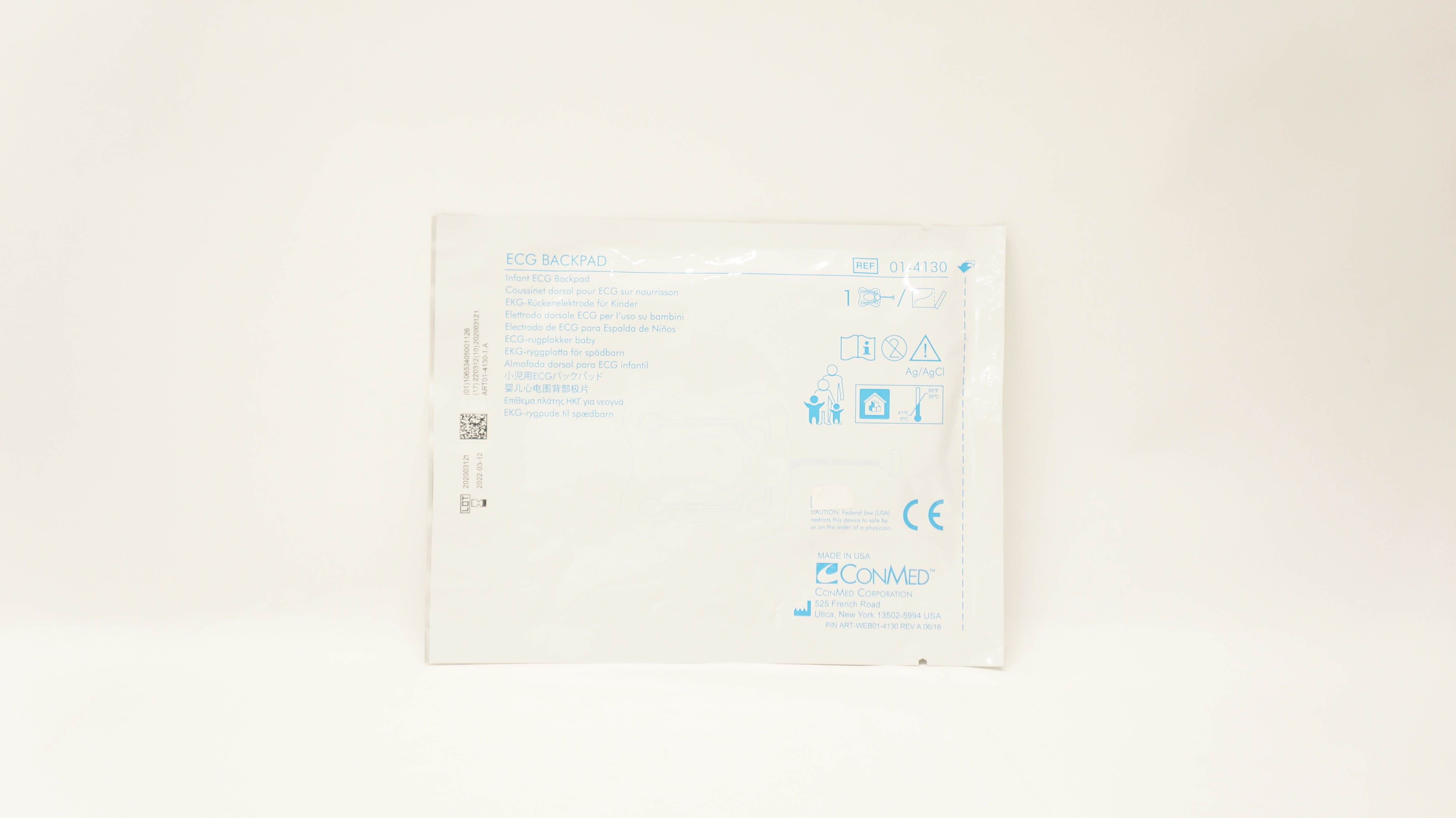 ConMed 01-4130 Infant ECG Backpad (x)