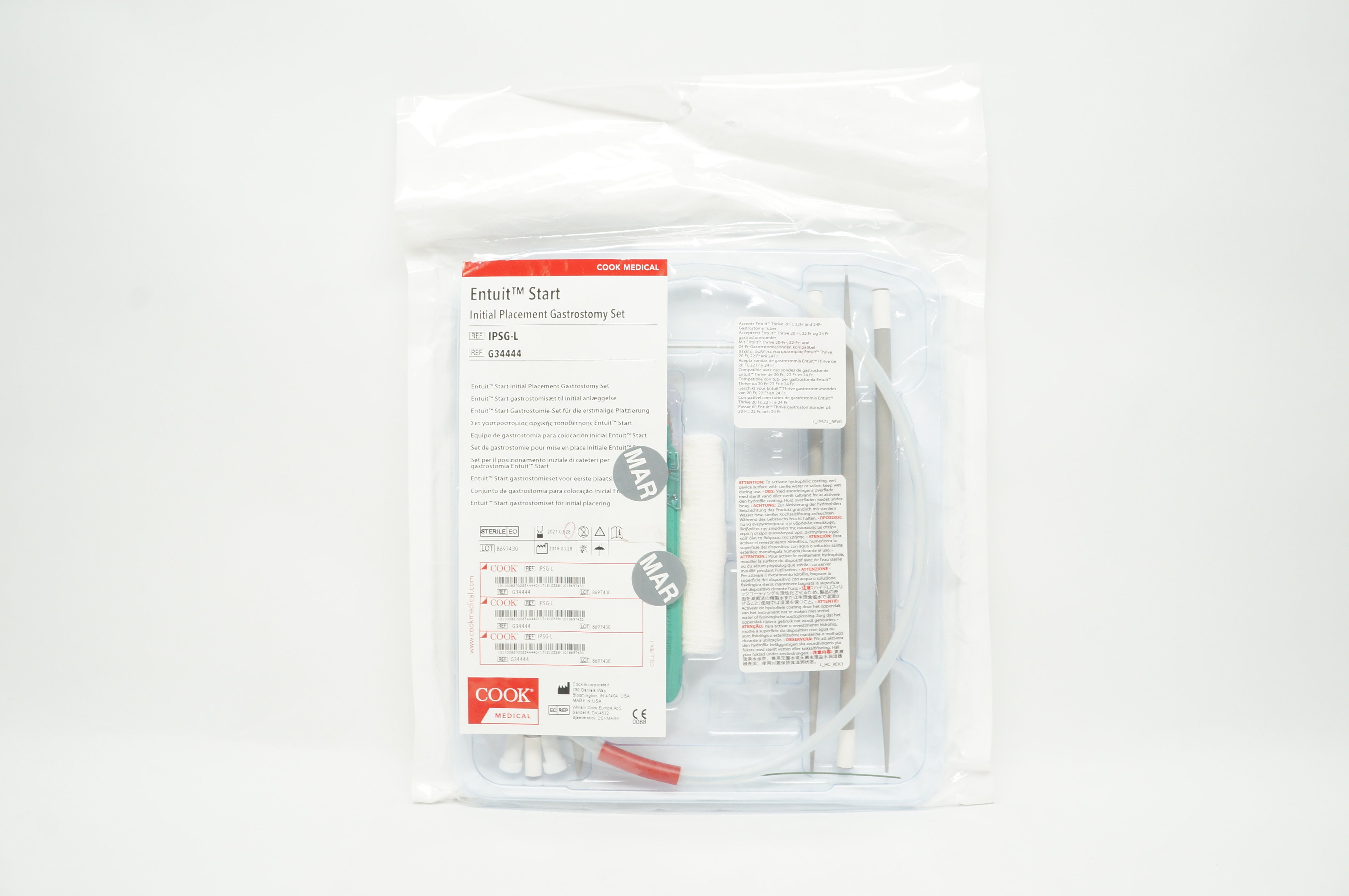 Cook Medical G34444 Entuit Start Initial Placement Gastrostomy Set (x)