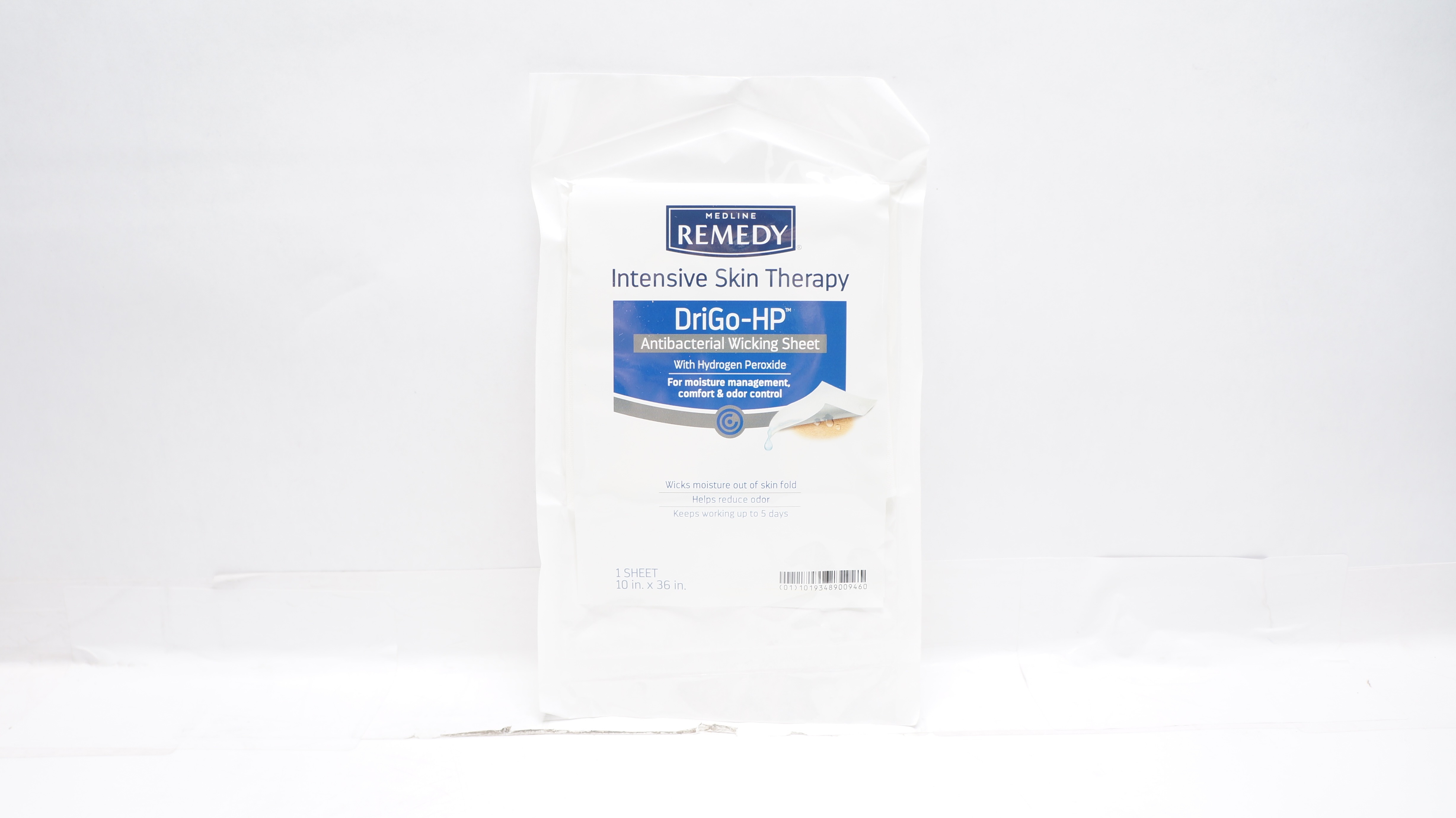 Medline Remedy DriGo-HP Antibacterial Unscented Wicking Sheet, 10 x 36inch (x)