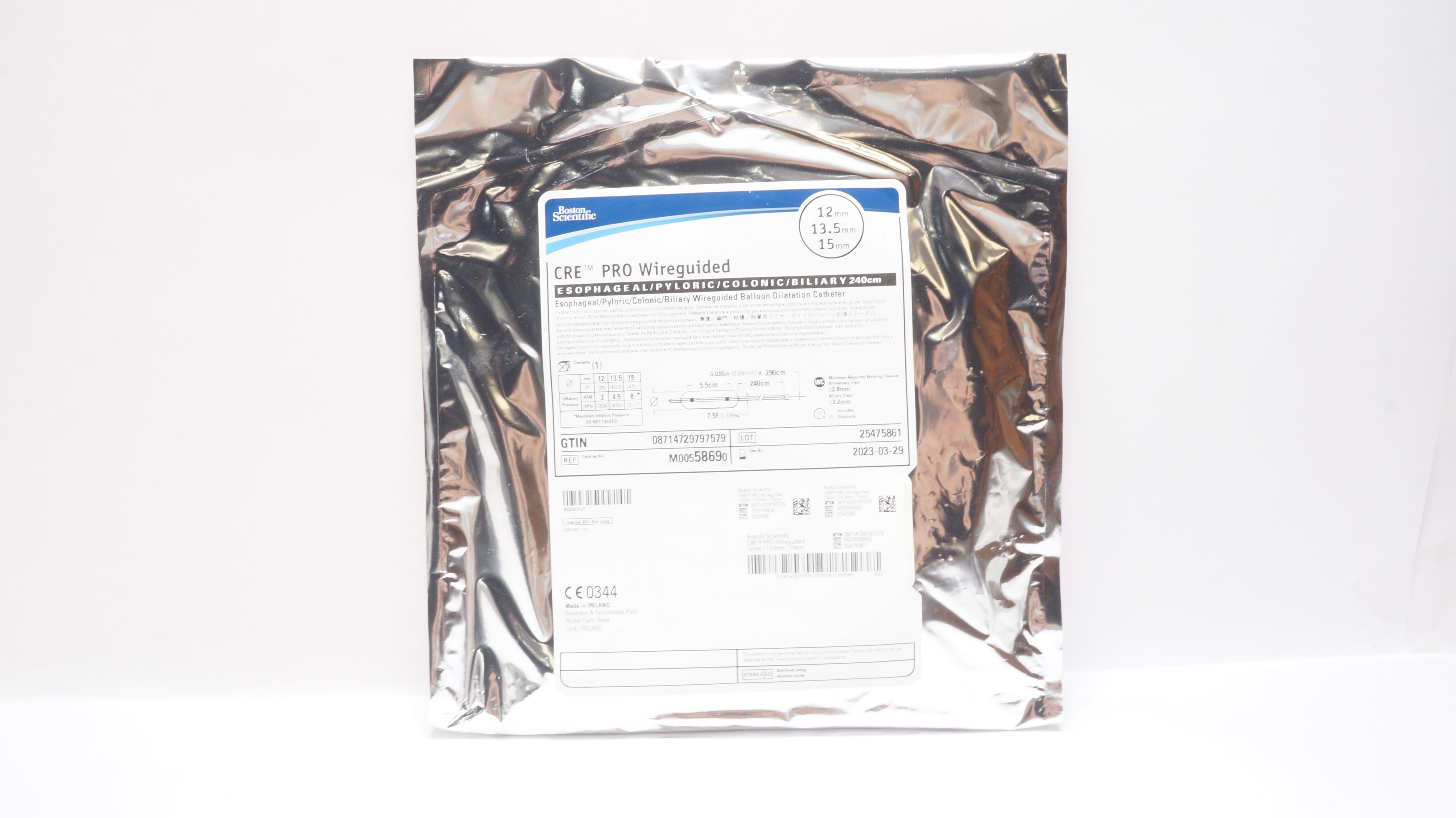 Boston Scientific 5869 Wireguided Balloon Dilatation Cath. 12x13.5x15mm (x)