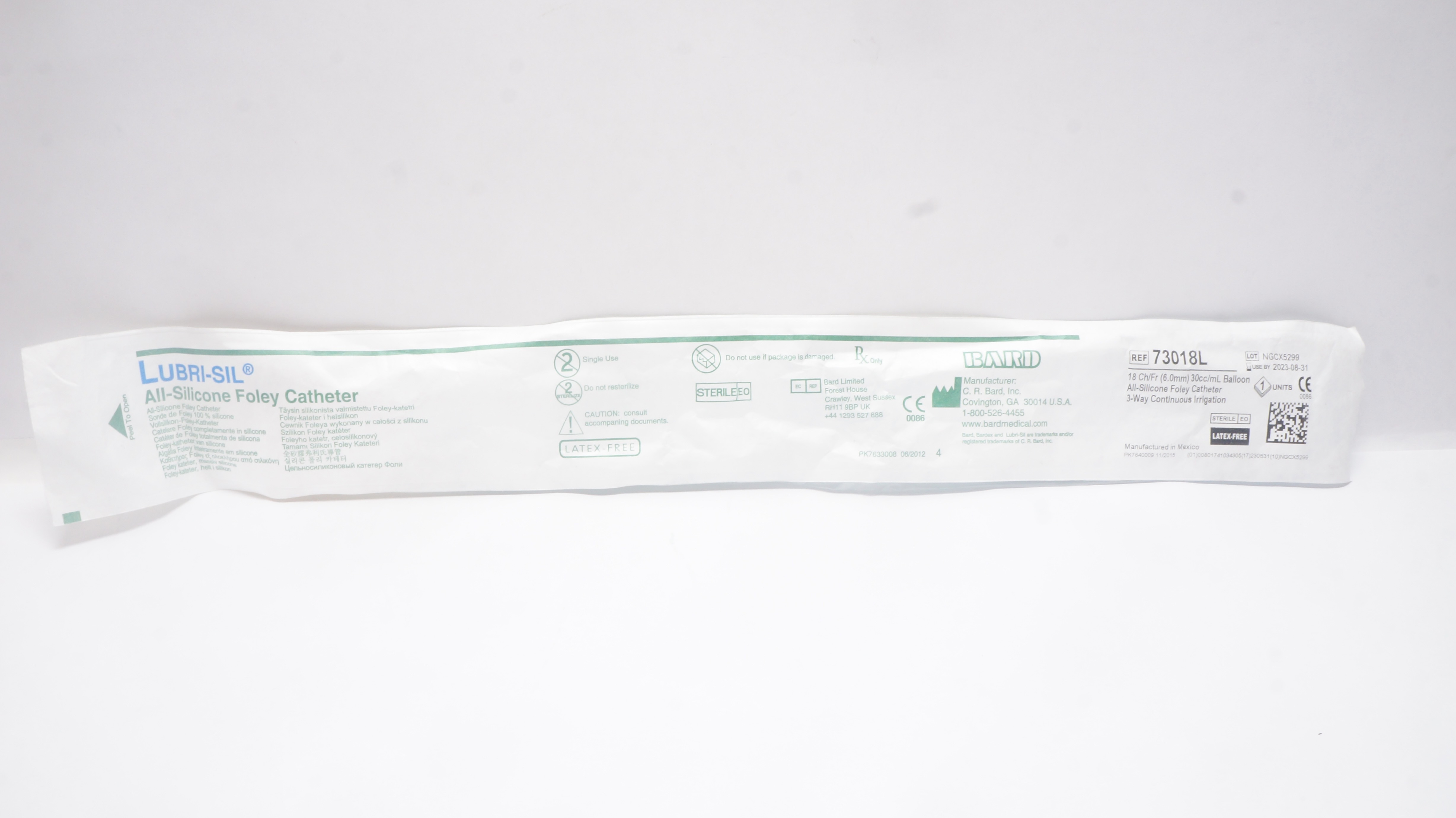 Bard 73018L Lubri-Sil All-Silico