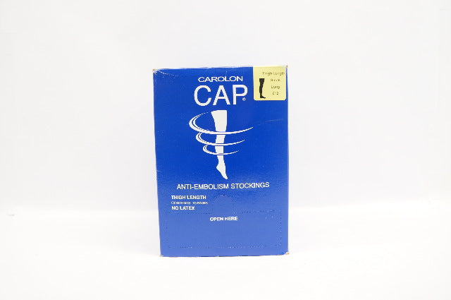 Carolon 612 CAP Anti-Embolism Stockings Thigh Length Small Long - Box of 6 Pairs