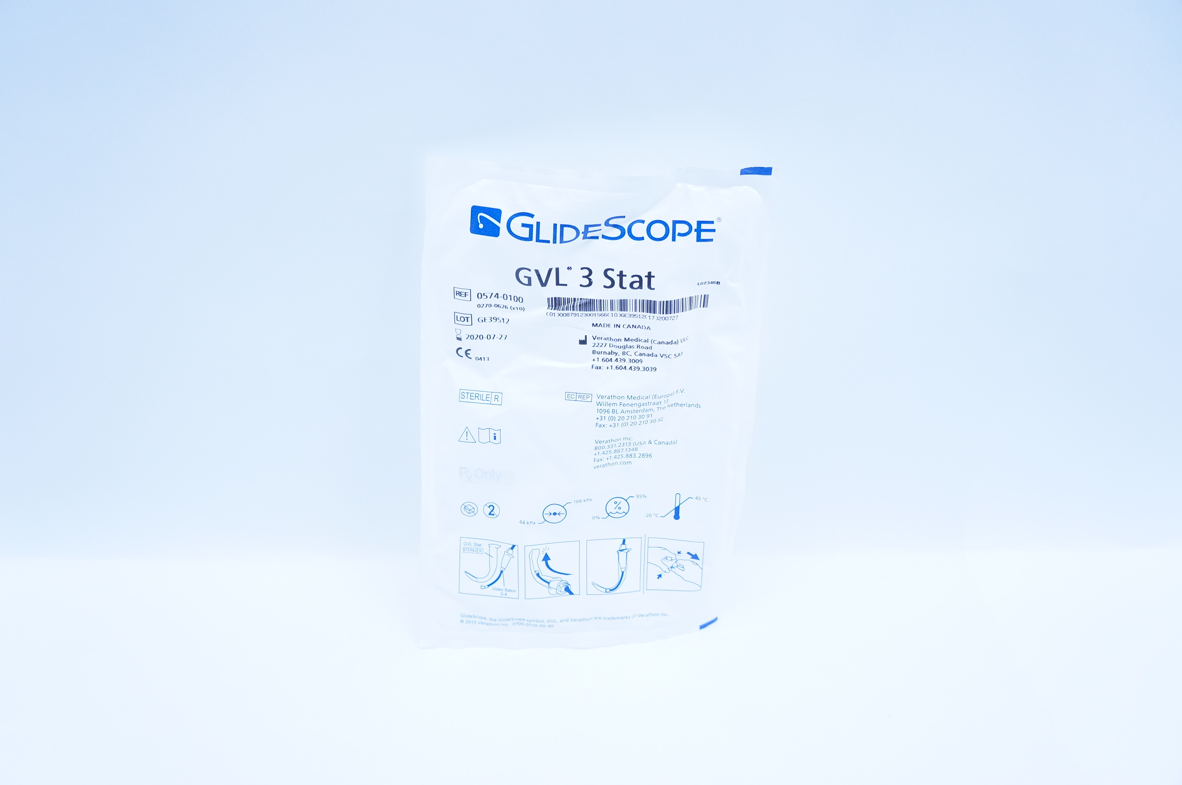 Verathon 0574-0100 GlideScope GVL 3 Stat (x)