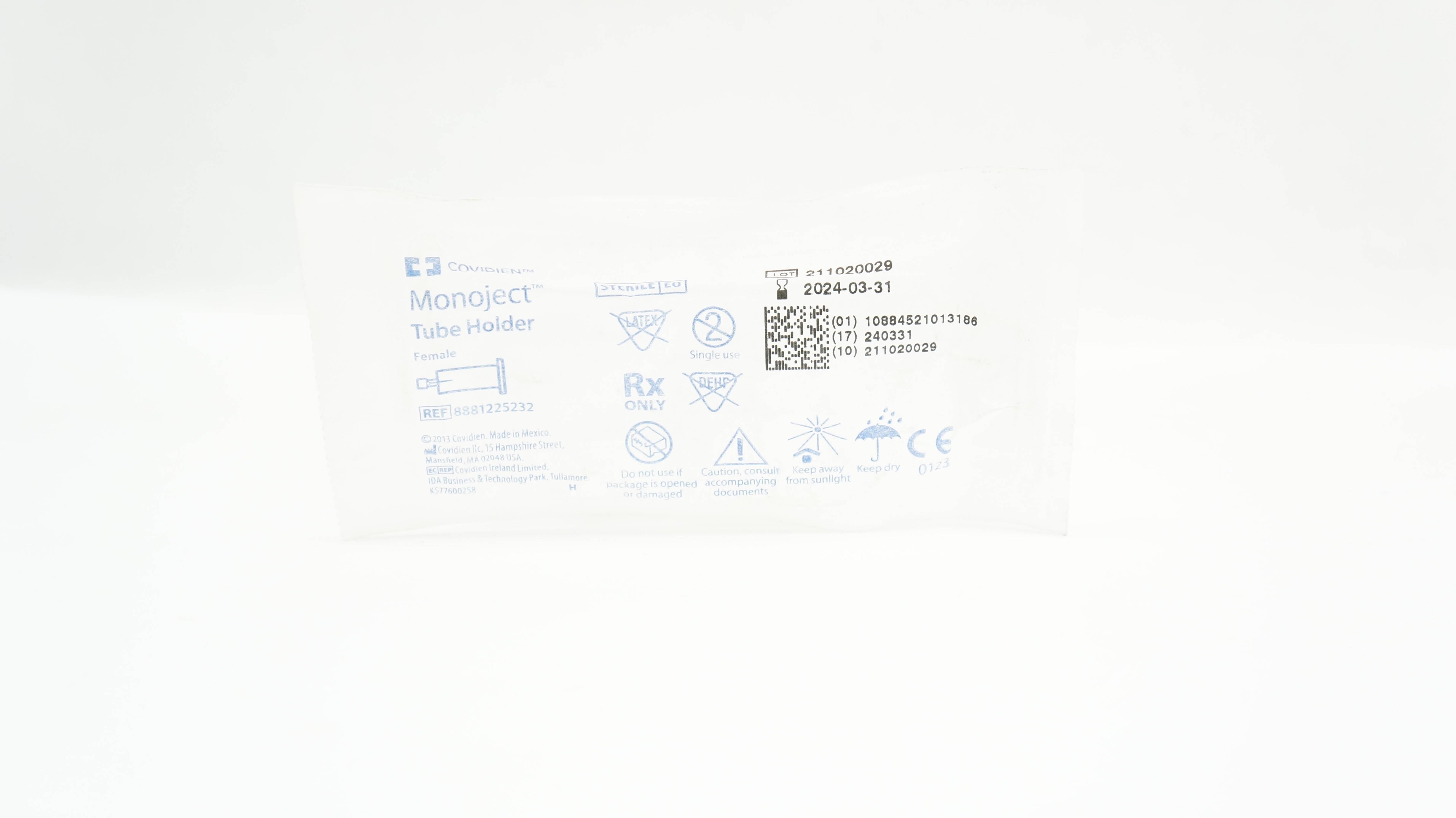 Covidien 8881225232 Monoject Tube Holder Female