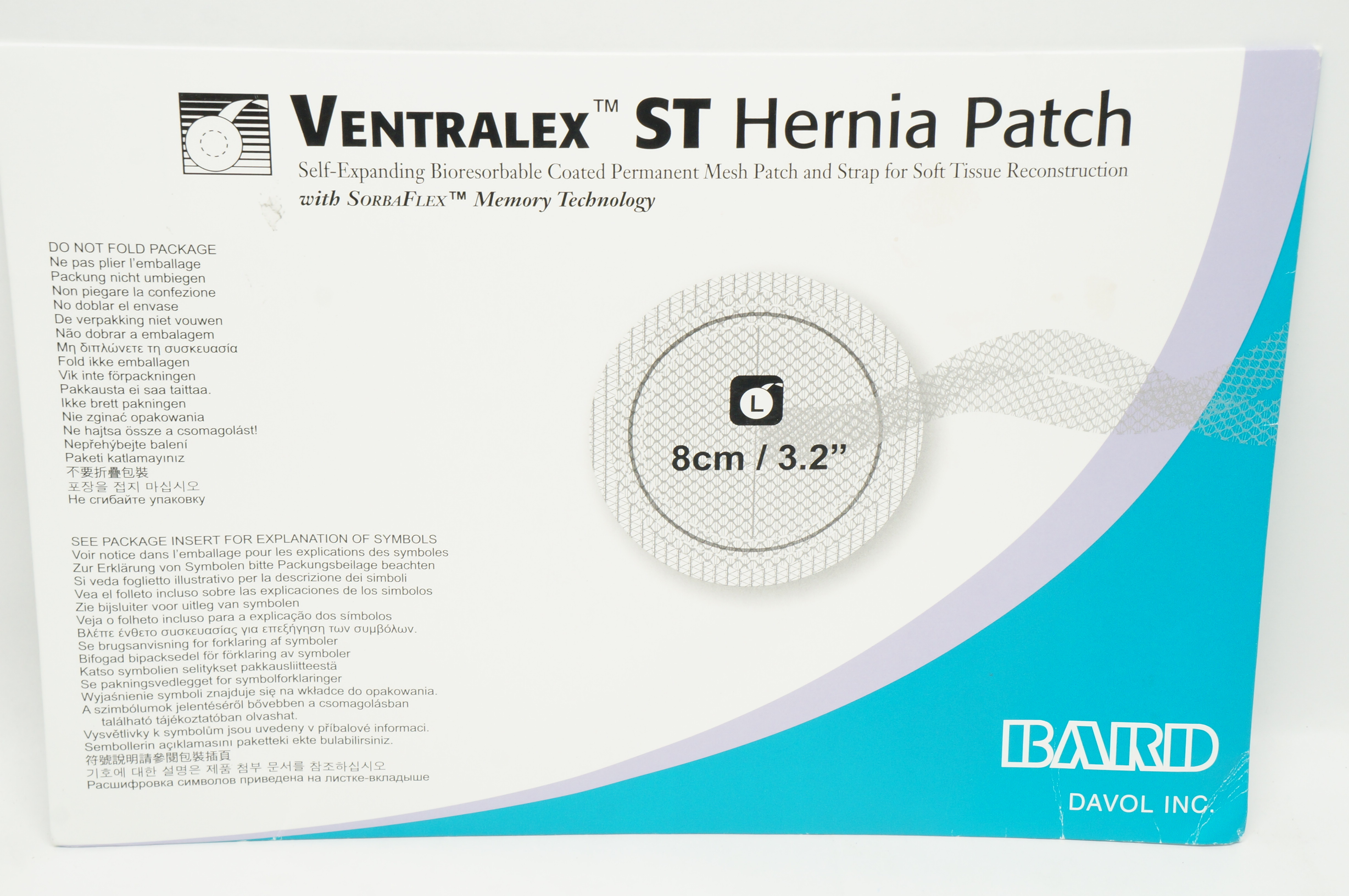 Bard 5950009 Davol Ventralex ST Hernia Patch Large Circle With Strap 3.2inch (x)