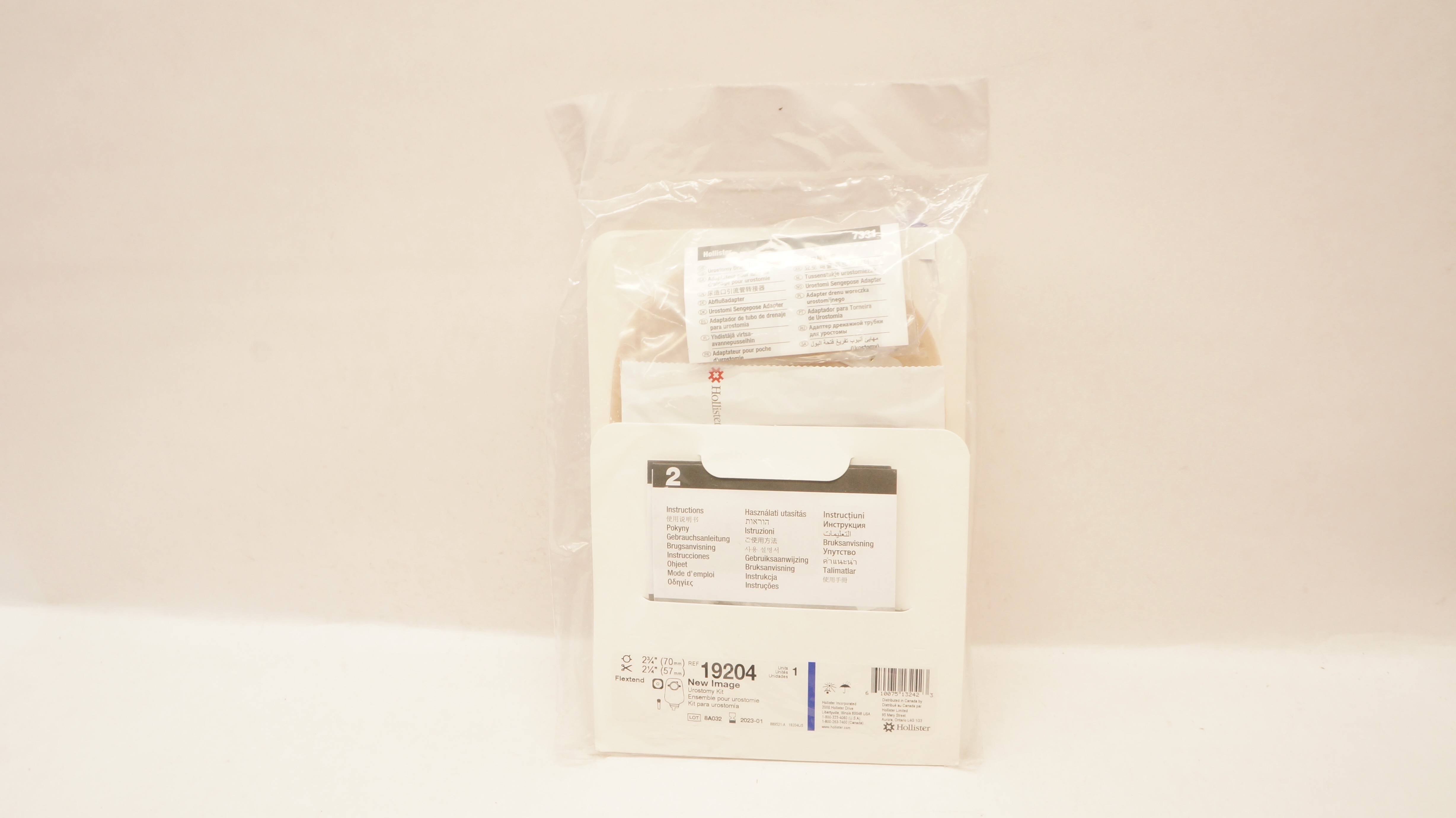 Hollister 19204 Flextend New Image Urostomy Kit 2 3/4 x 2 1/4inch (x)