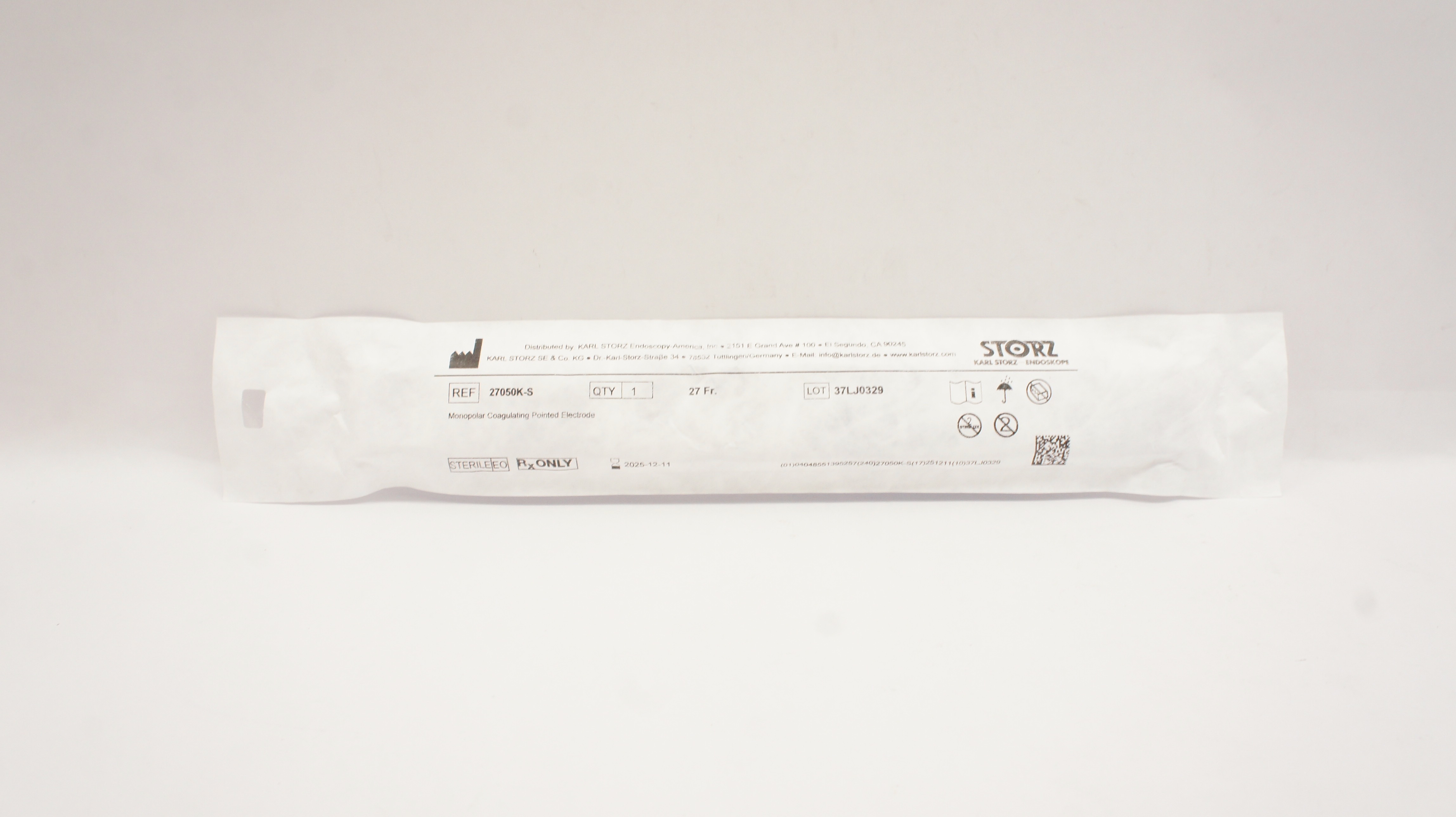 Storz 27050K-S Monopolar Coagulating Pointed Electrode 27Fr