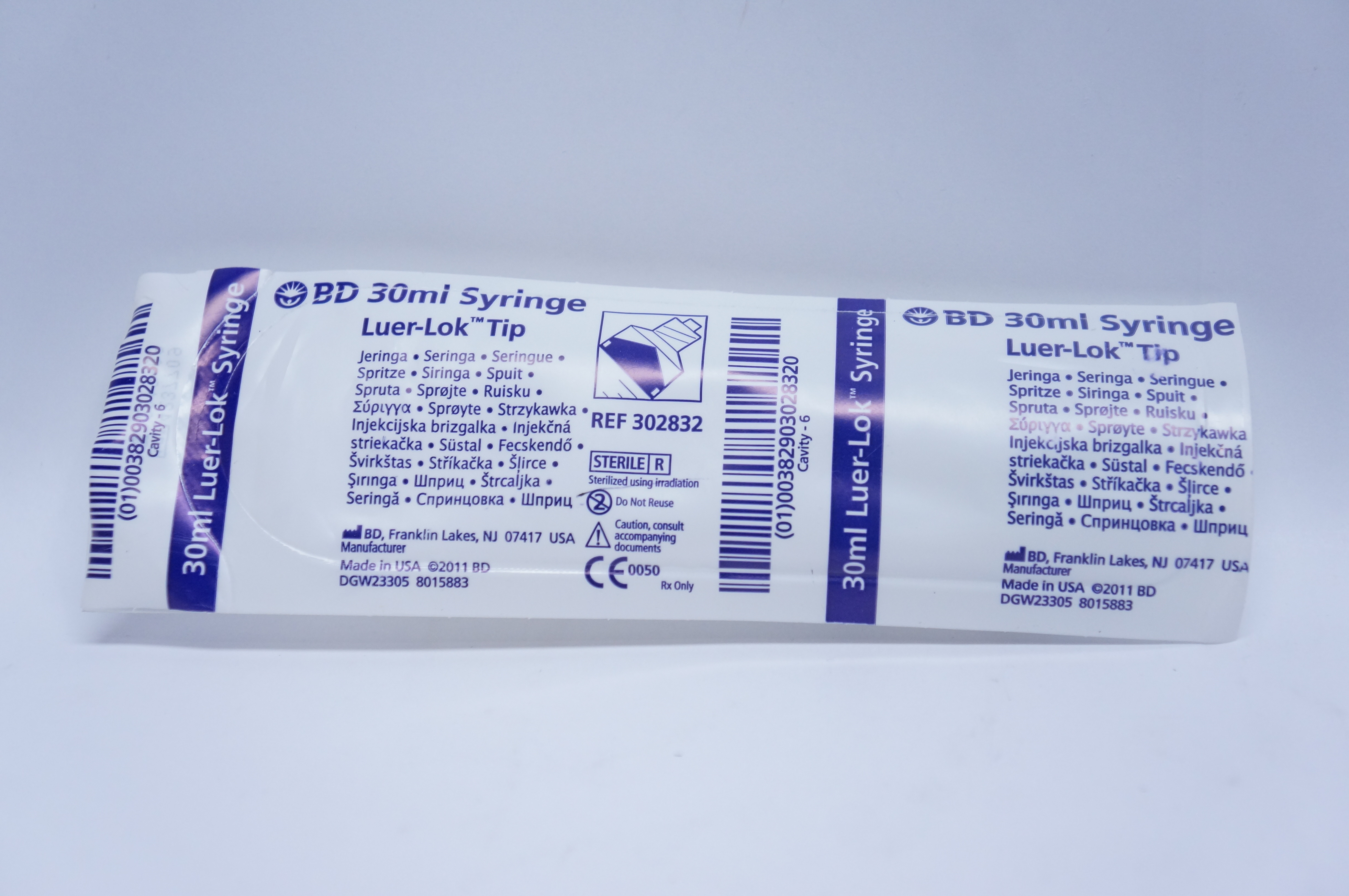 BD 302832 30ml Syringe Luer Lok Tip (x)