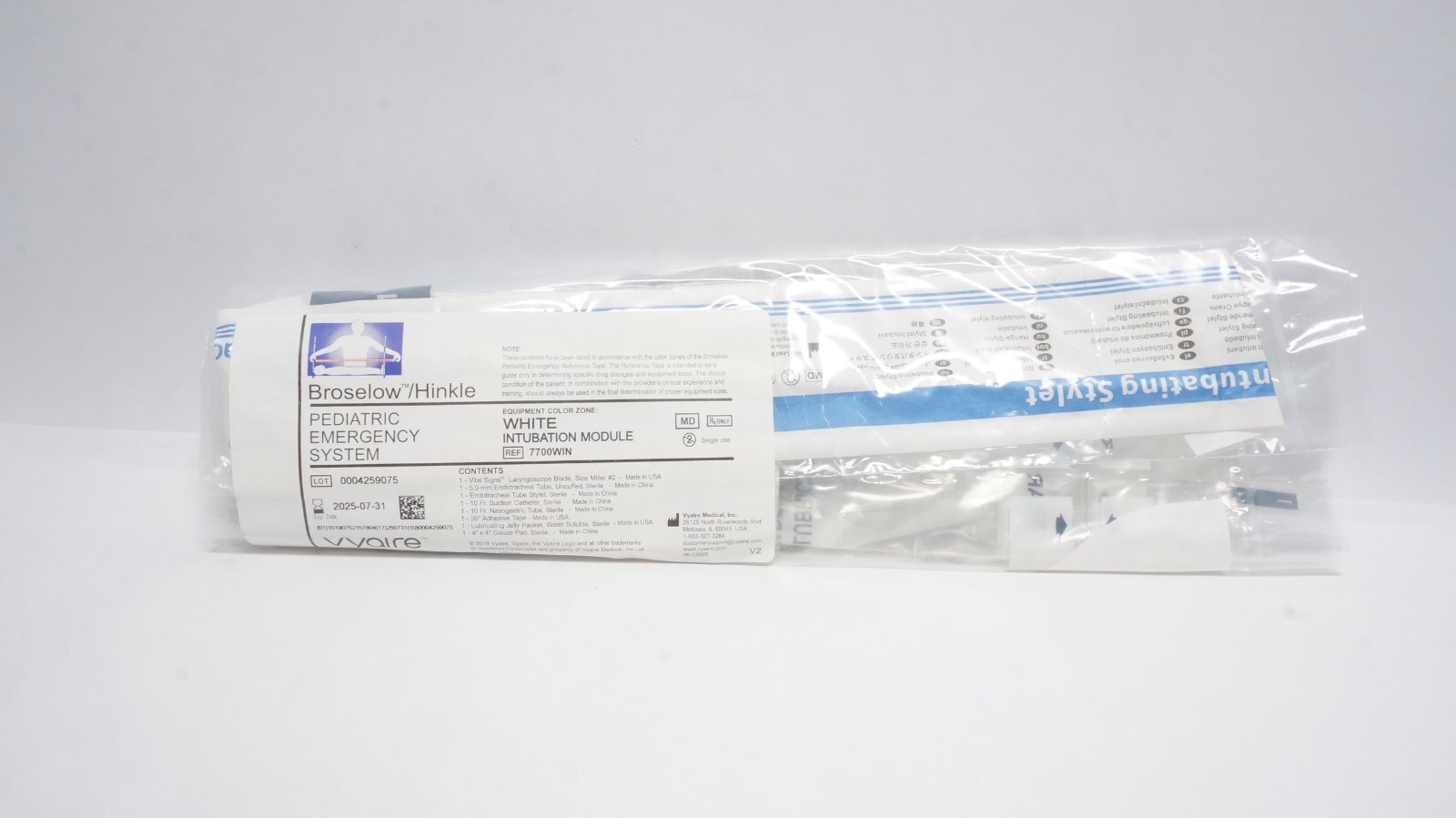 Vyaire 7700WIN Broselow/Hinkle Pediatric Emergency System White