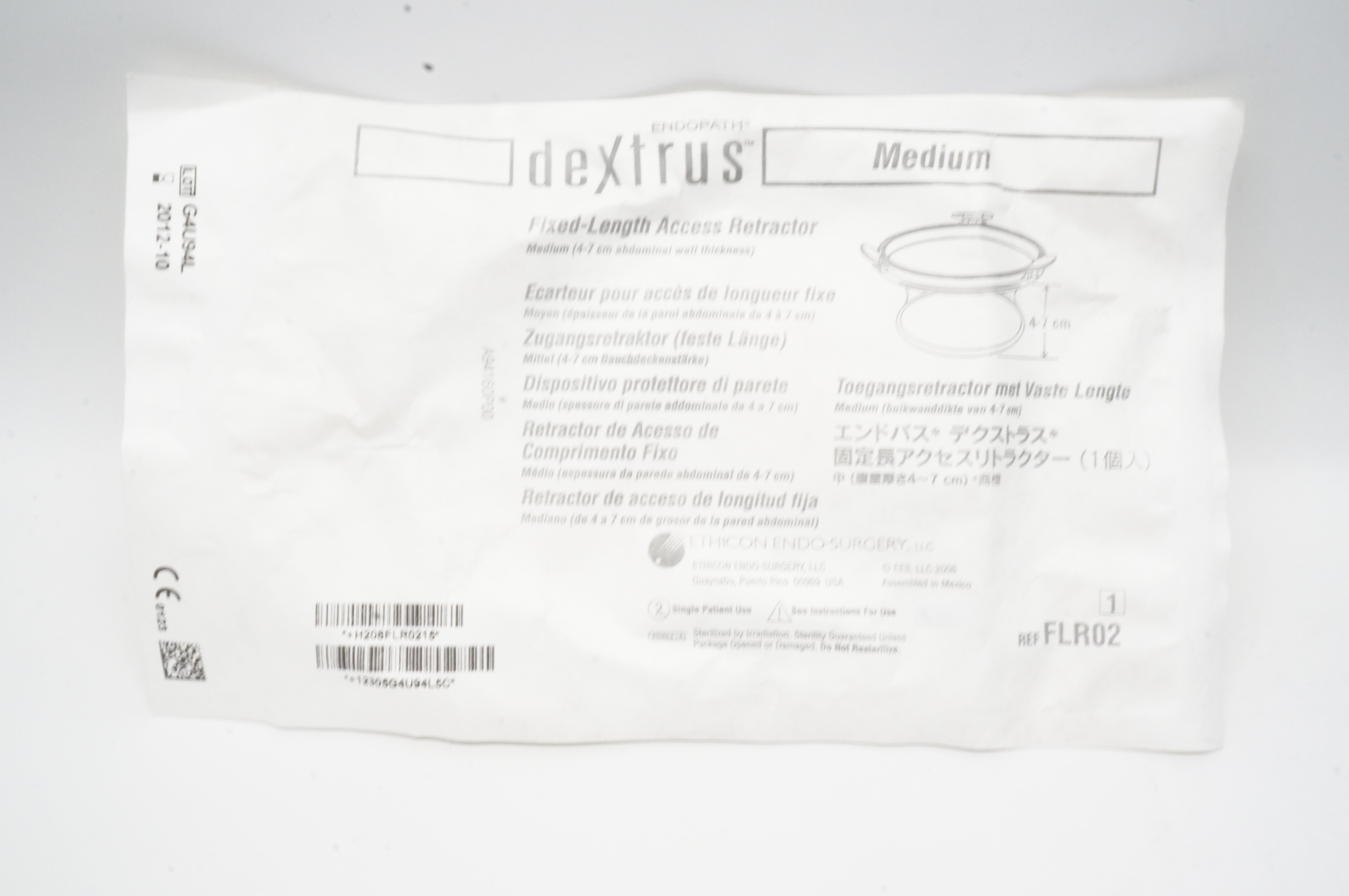 Ethicon FLR02 Dextrus Fixed-Length Access Retractor, Medium (x)