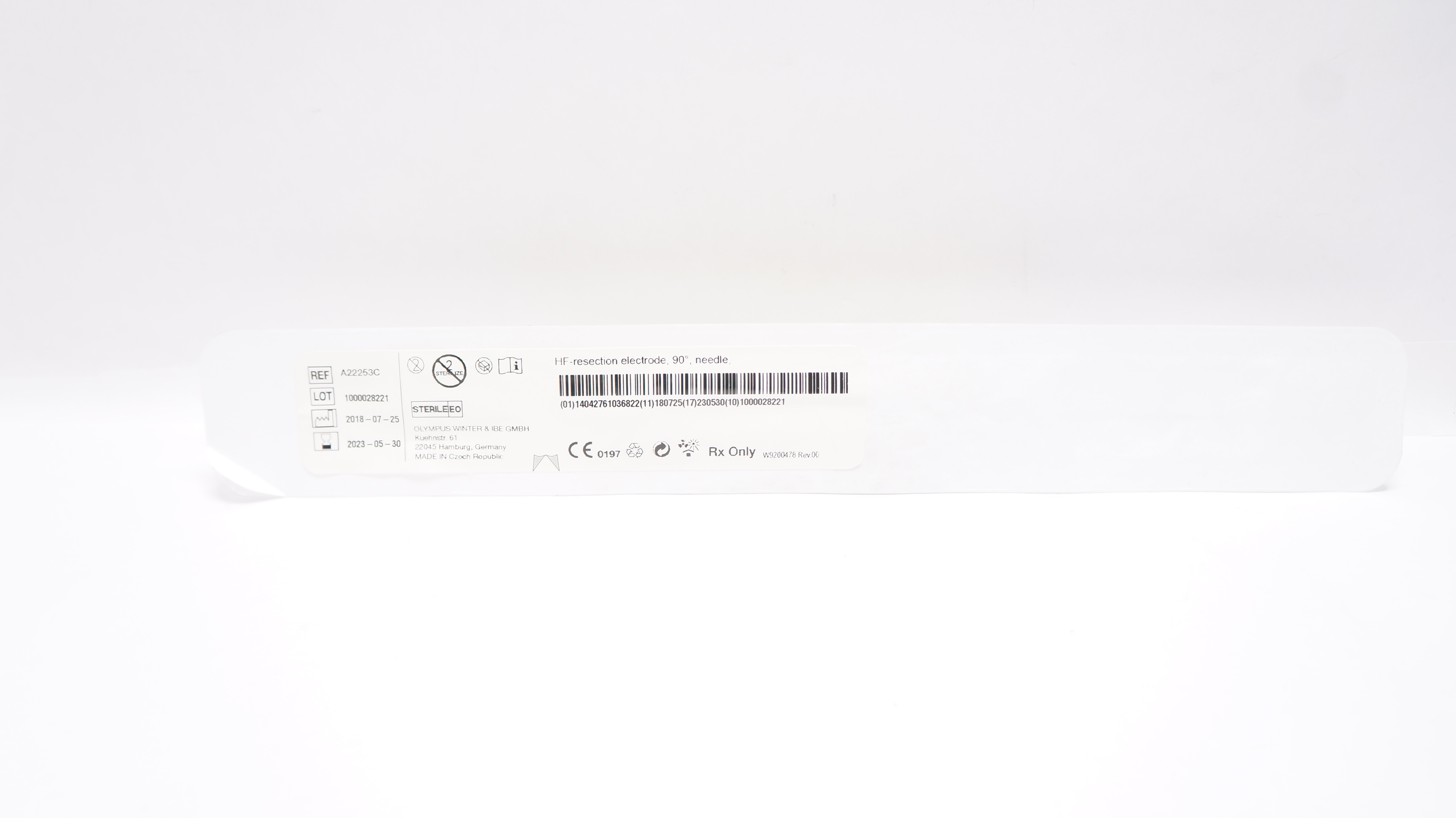 Olympus Winter A22253C HF-Resection Electrode,90°,Needle (x)