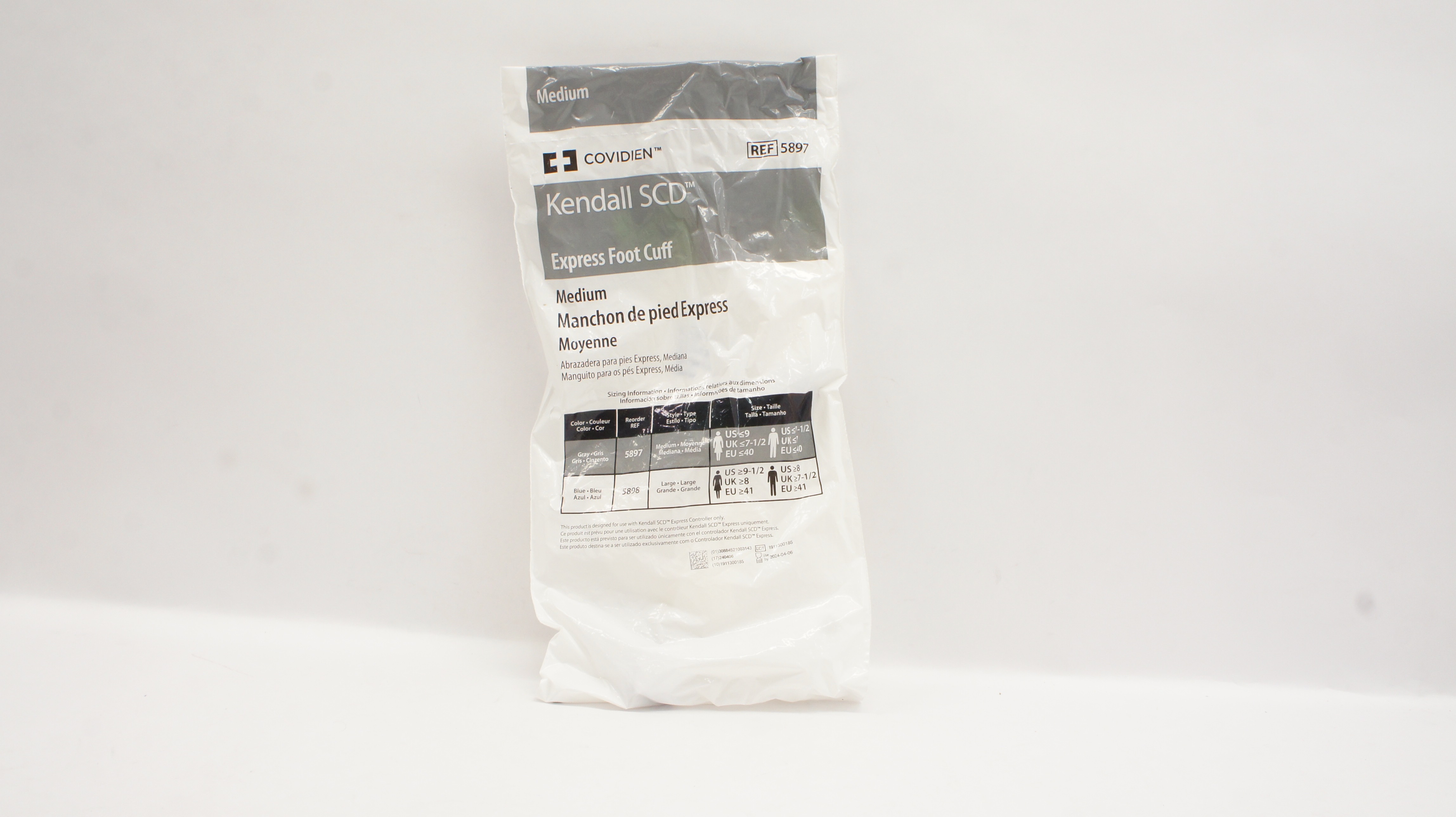 Covidien 5897 Kendall SCD Express Foot Cuff Medium (x)