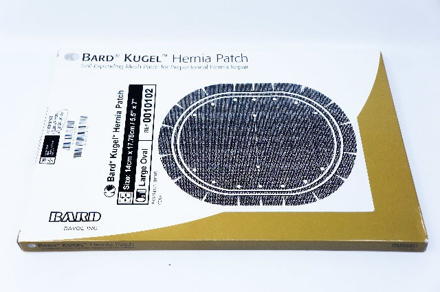Bard 0010102 Kugel Hernia Patch, Size 5.5inch x 7inch, Large Oval ~ Pack of 2