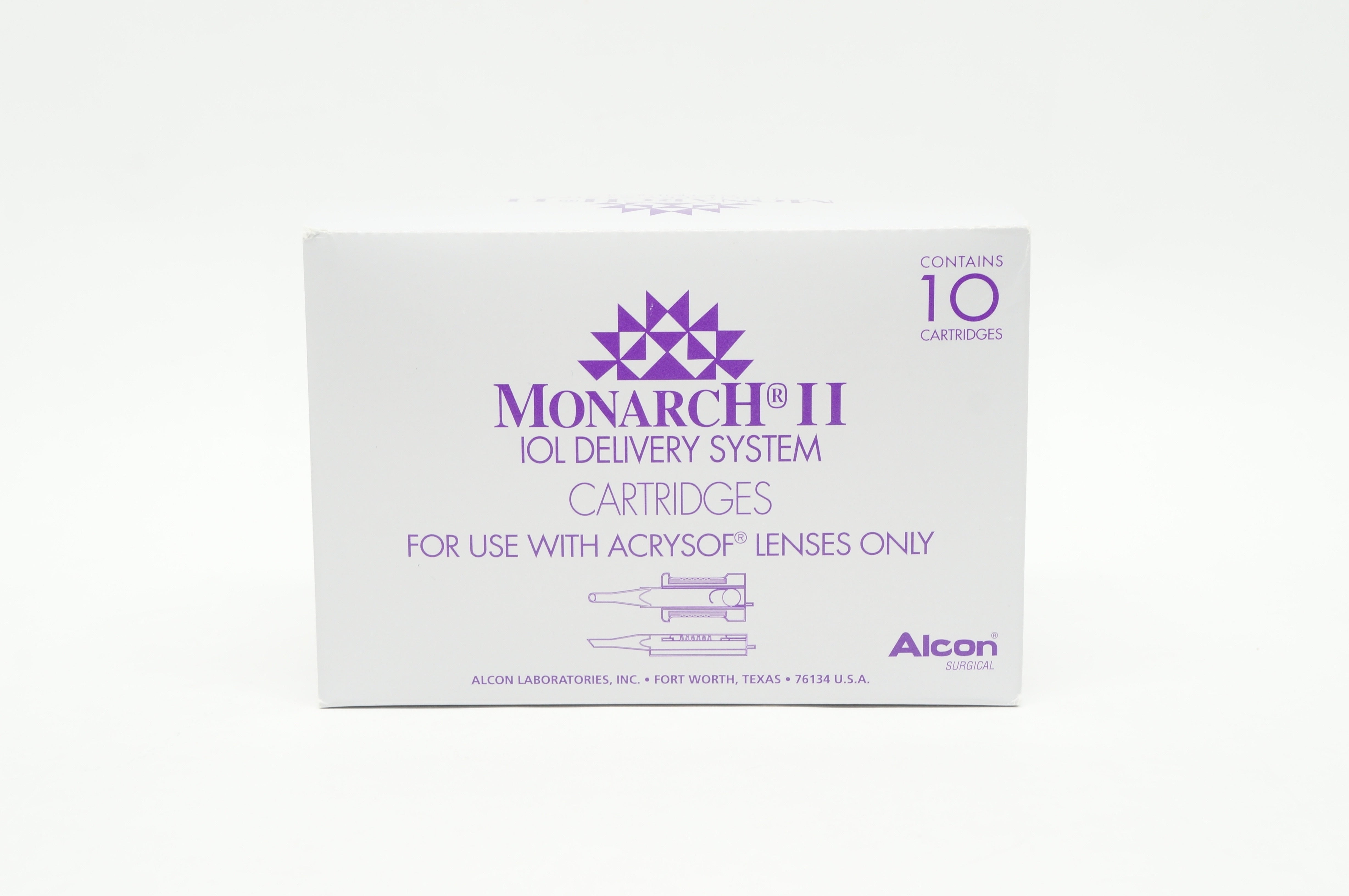 Alcon 8065977757 Monarch II IOL Delivery System "A" Cartridges - Box of 10