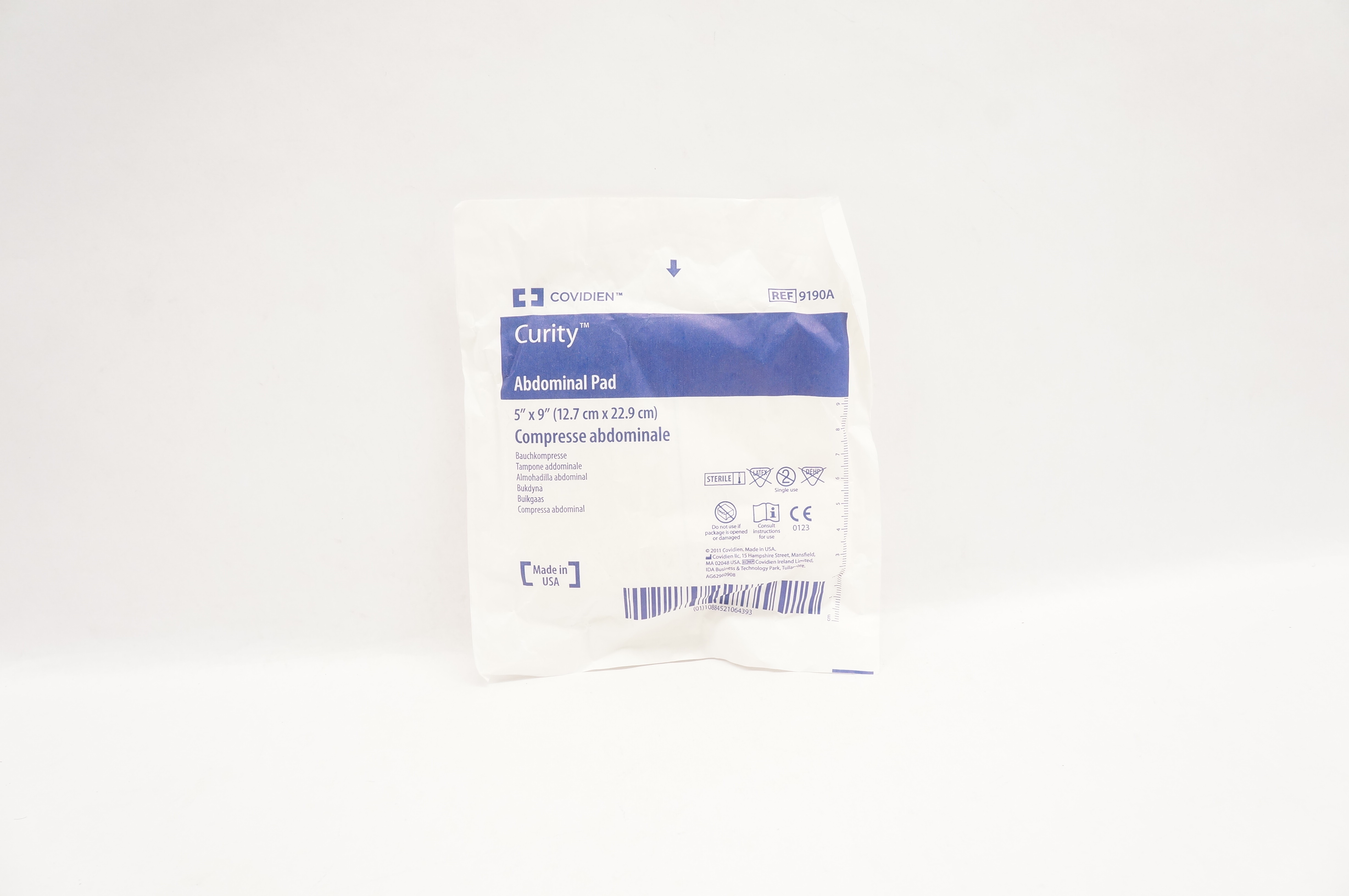 Covidien 9190A Curity Abdominal Pad 5inch x 9inch