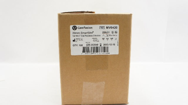 CareFusion MV0420 20mm SmartSite Vented Vial Access Device - Case of 100