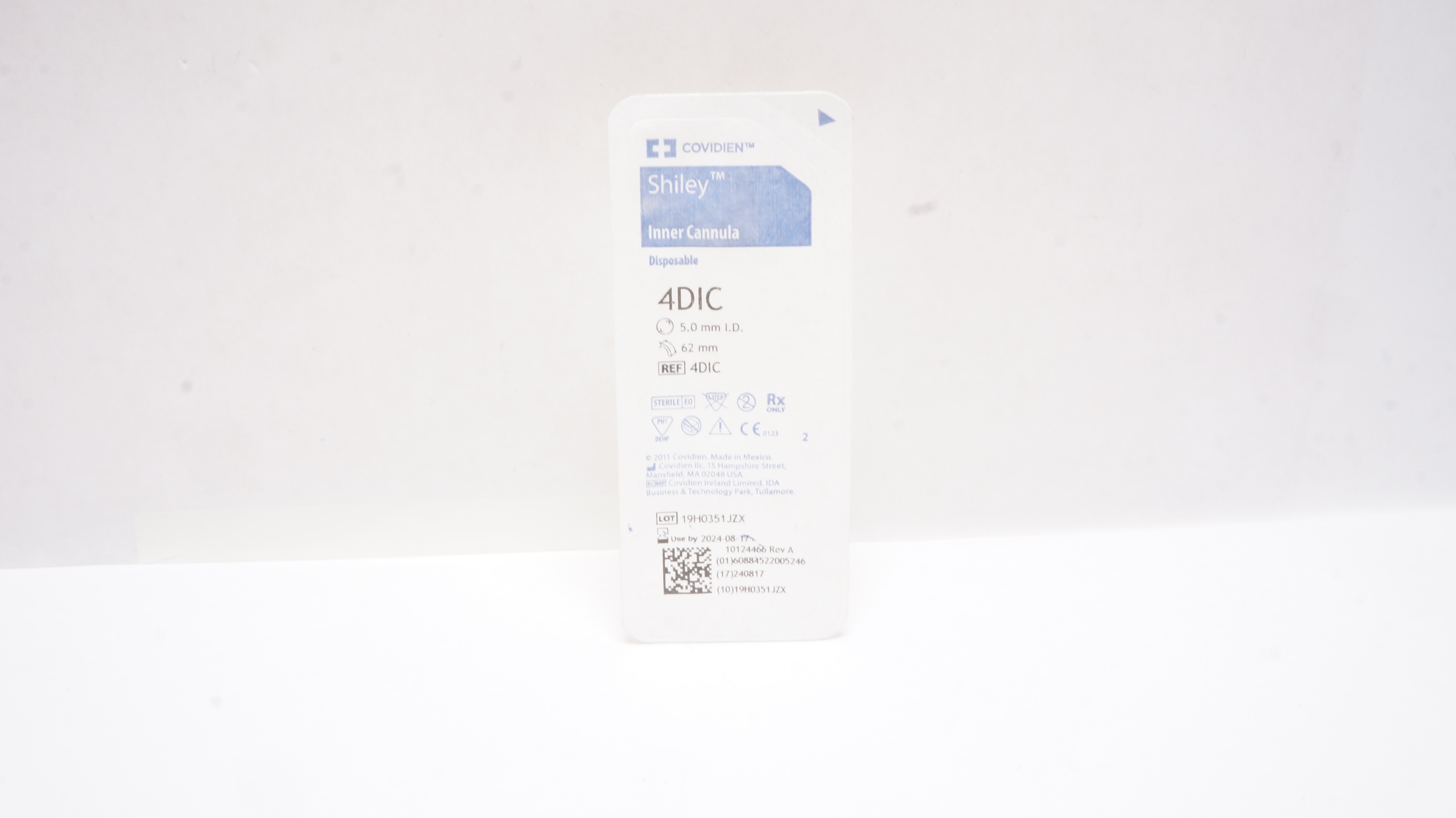 Covidien 4DIC Shiley Inner Cannula Disposable, 5mm I.D. x 62mm