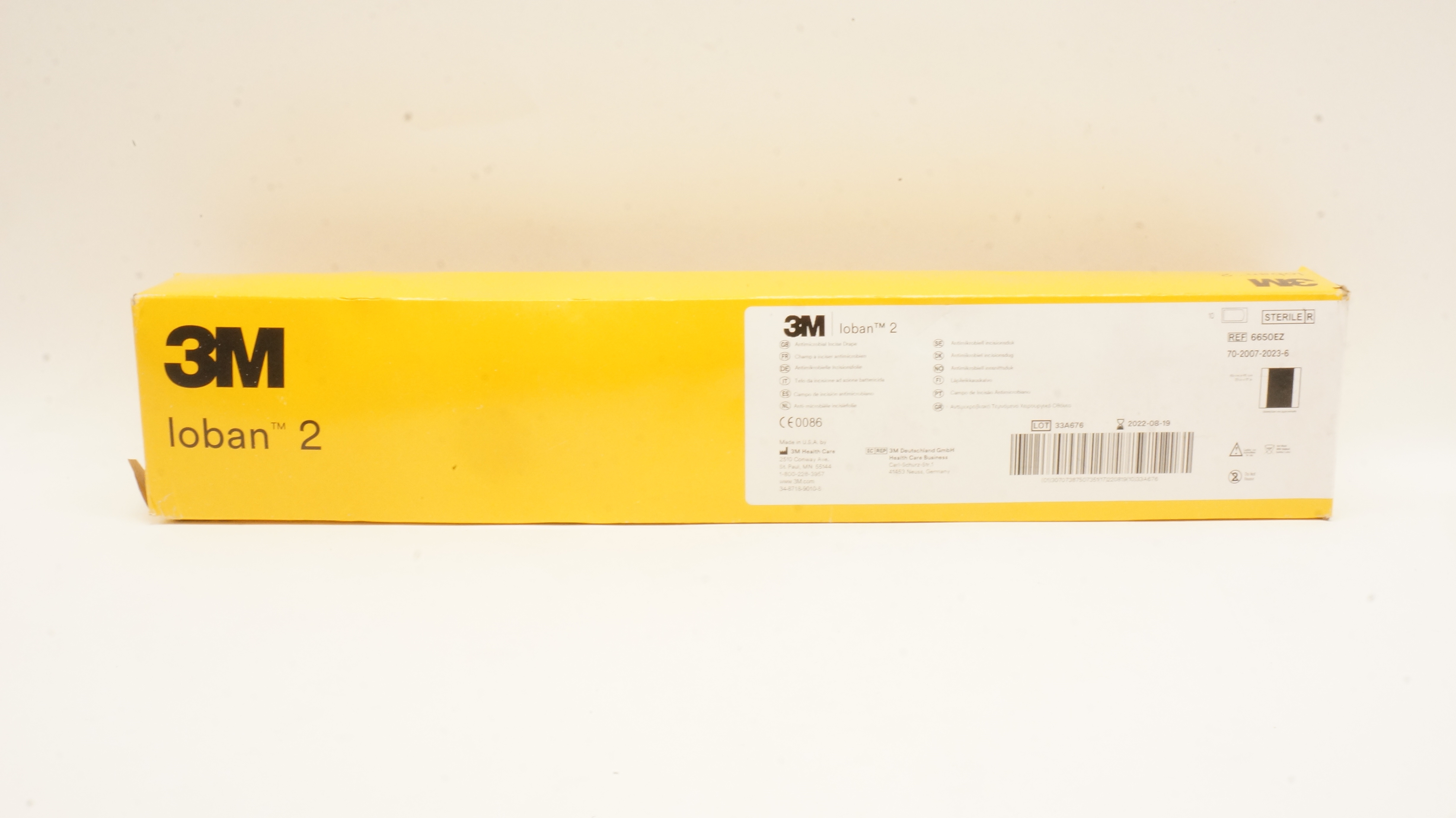 3M 6650EZ Loban 2 Antimicrobial Incise Drape, 23inch x 17inch - Box of 10