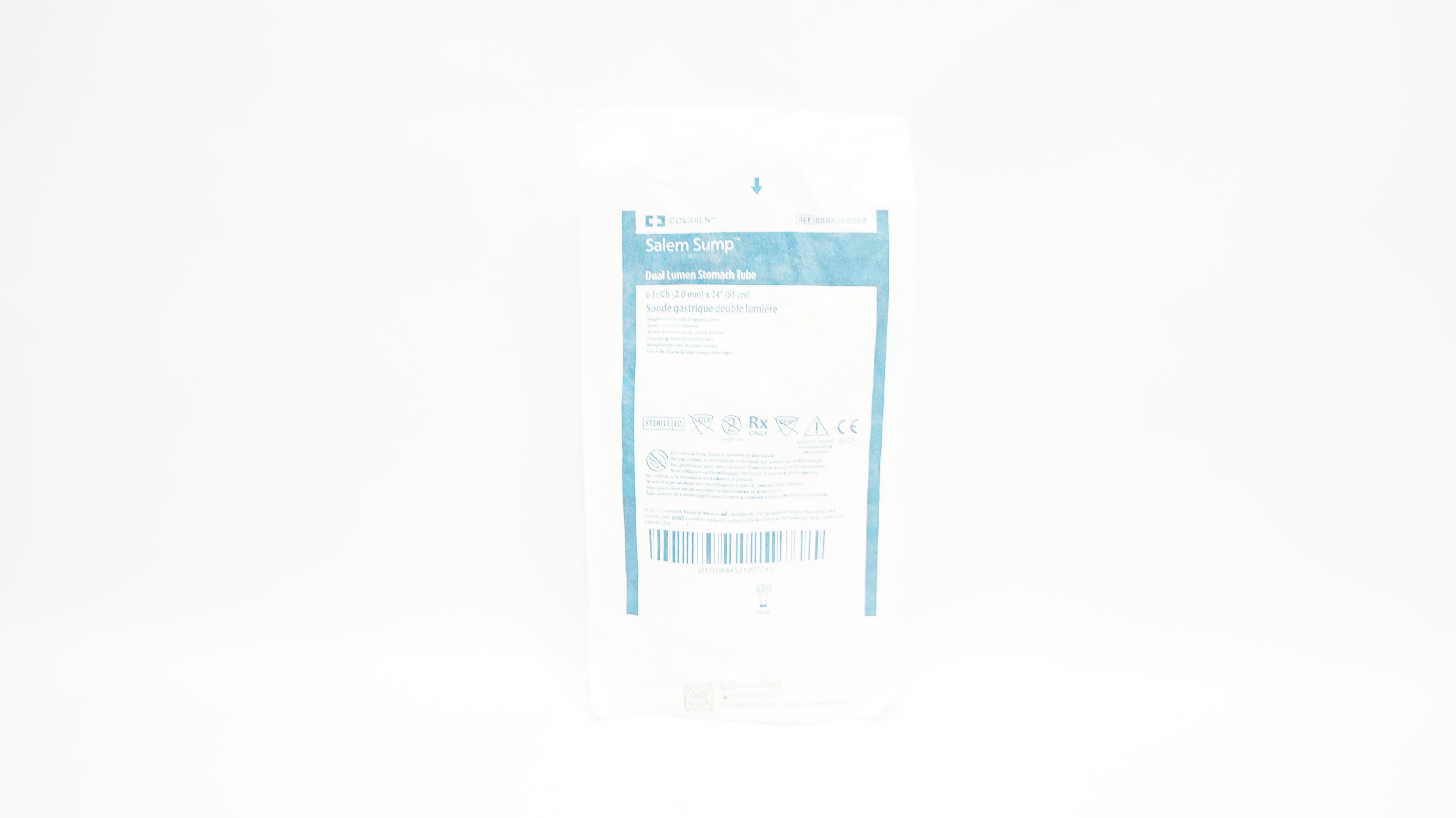 Covidien 8888268060 Salem Sump Dual Lumen Stomach Tube 6Fr/Ch x 24inch (x)