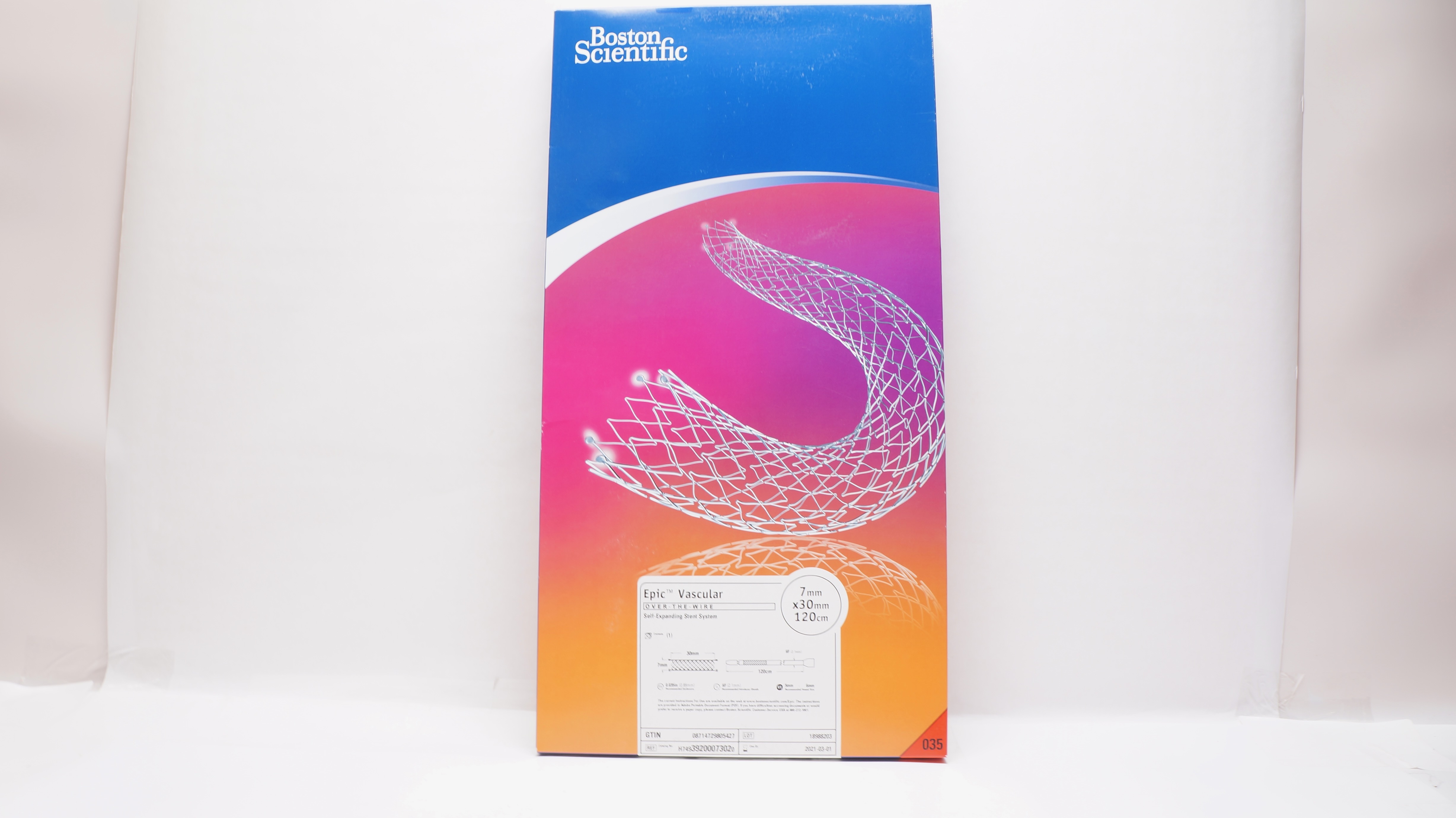 Boston Scientific H74939200073020 Epic Stnt System 7mm x 30mm x 120cm (x)