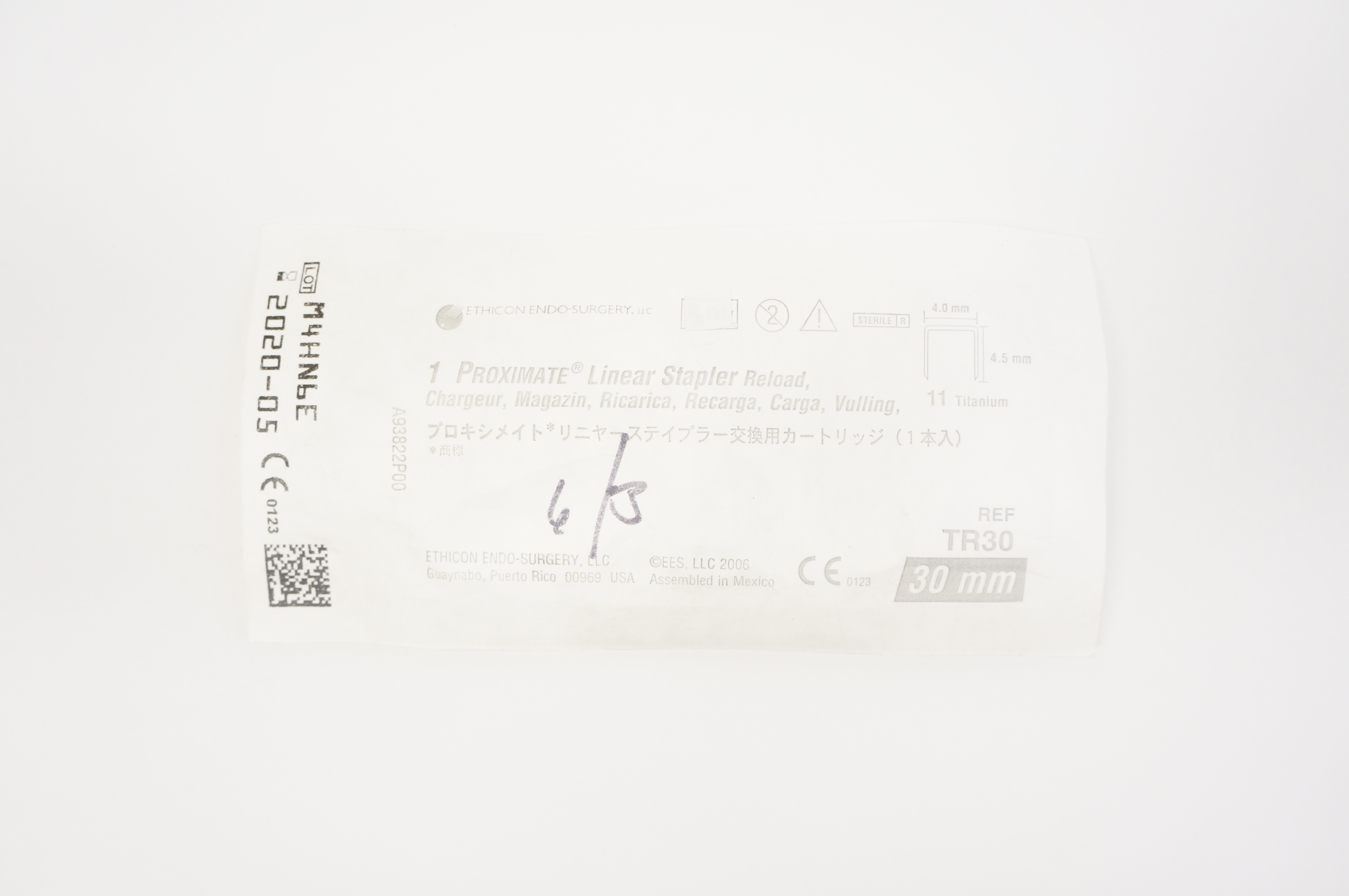 Ethicon TR30 1 PROXIMATE Linear Stapler Reload, Chargeur, 30mm, 4.0mmx4.5mm (x)