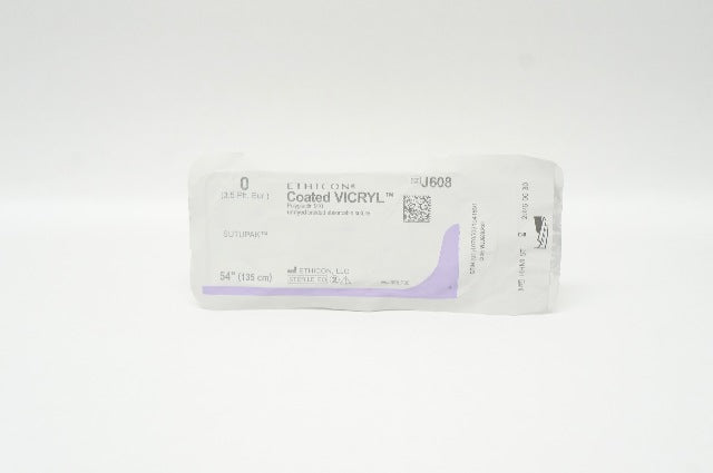 Ethicon J608 SUTUPAK 0 Coated VICRYL, Undyed Braided, 54inch