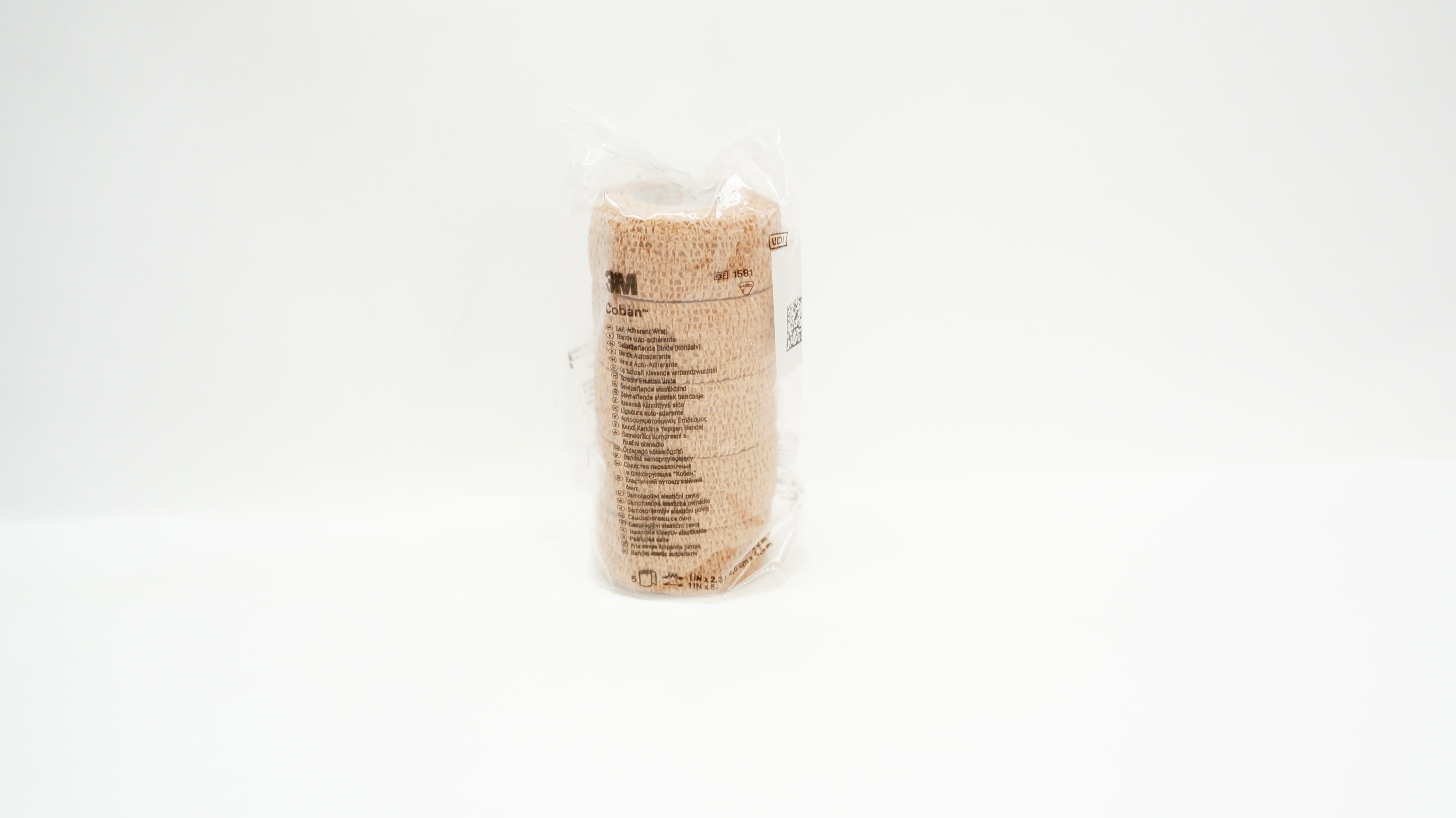 3M 1581 Self-Adherent Wrap, 1In x 2.2yds 1In x 5yd. Size