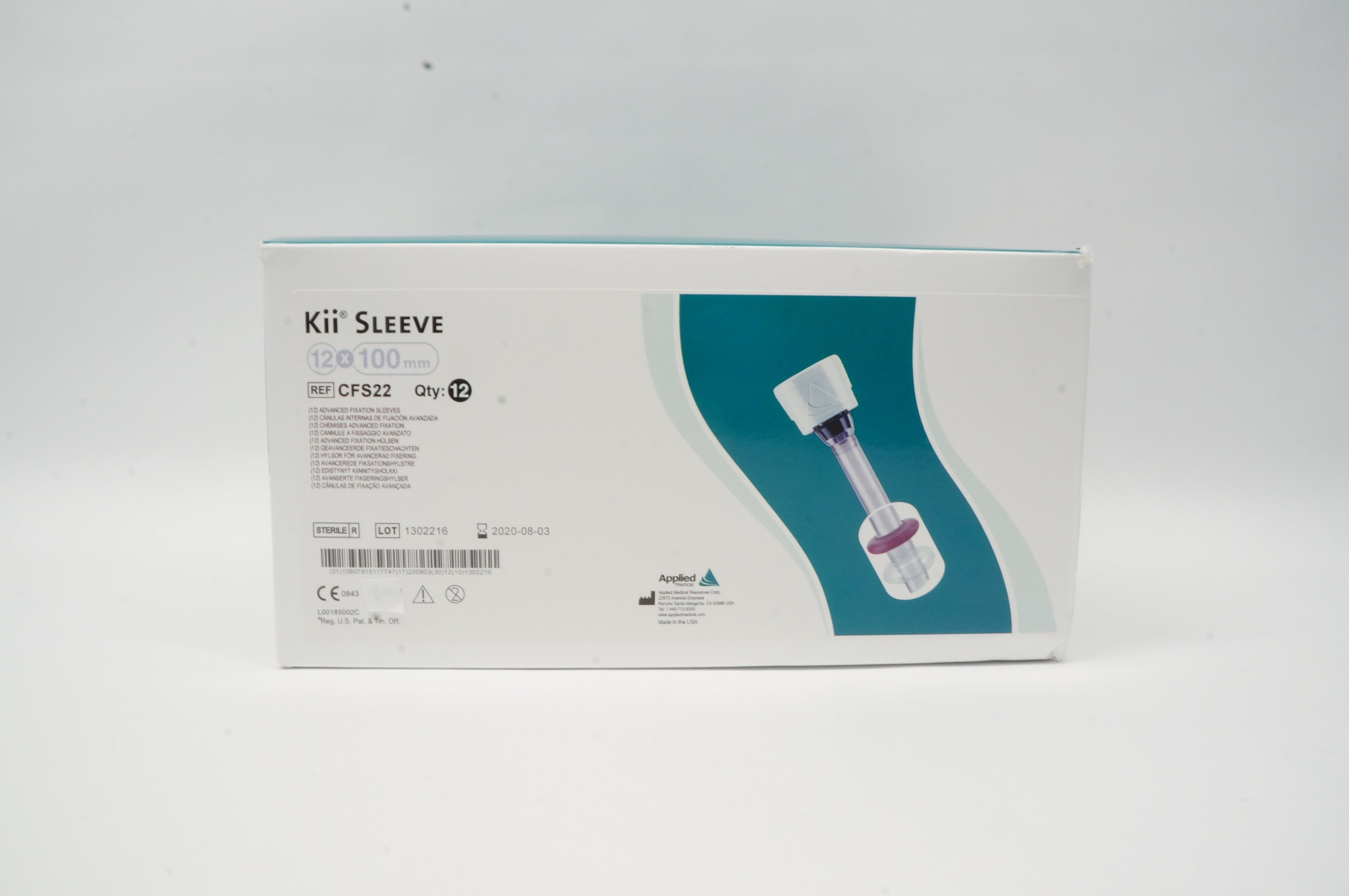 Applied Medical CFS22 Kii Sleeve 12mm x 100mm (x) - Box of 12