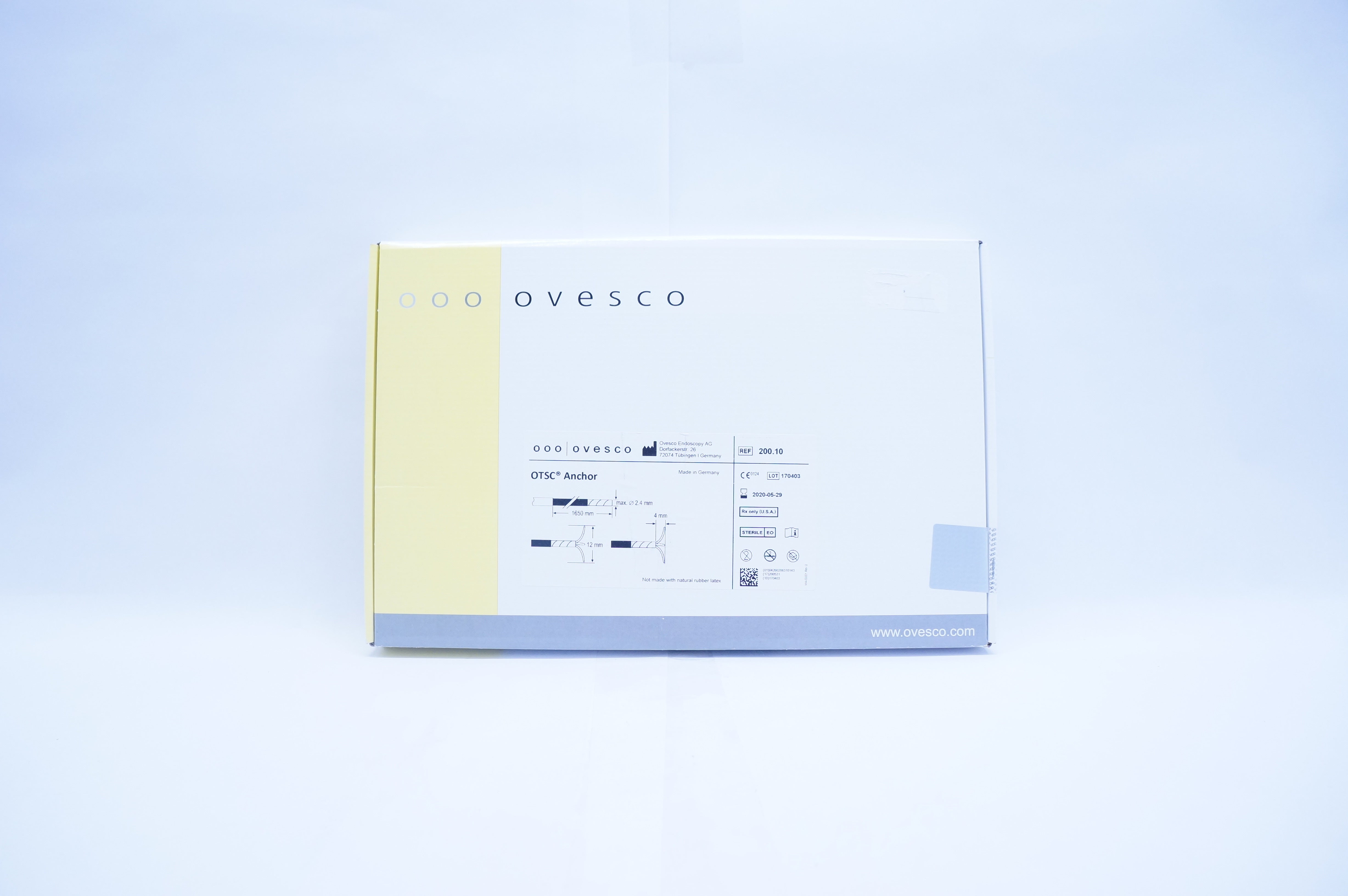 Ovesco 200.10  OTSC Anchor 2.4mm x 1650mm, 4mm x 12mm (x)