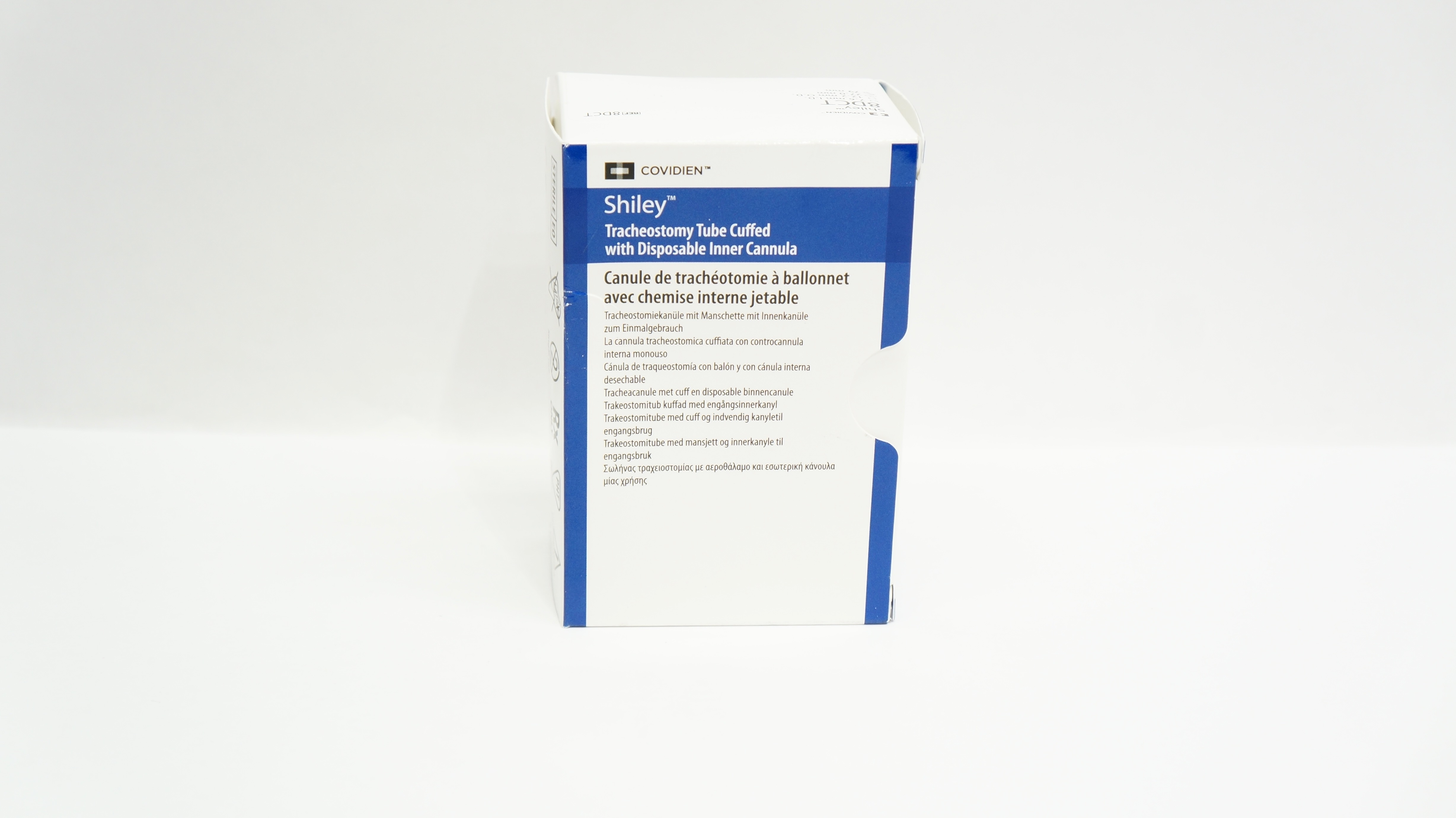 Covidien 8DCT Shiley Tracheostomy Tube Cuffed 7.6I.D. x 12.2O.D. x 27.0mm x 79mm