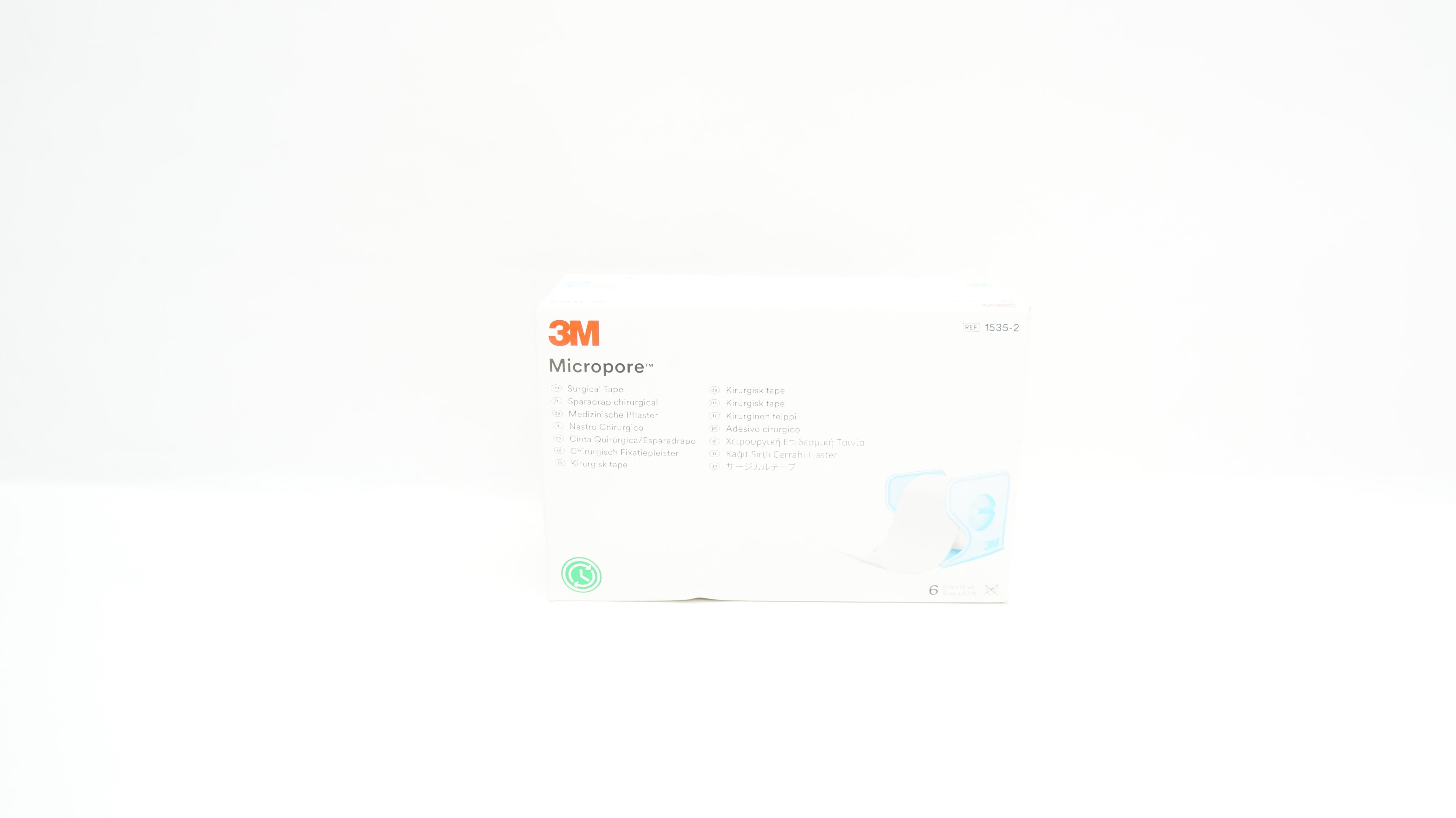 3M 1535-2 Micropore Surgical Tape 2 inch x 10 yd - Box of 6