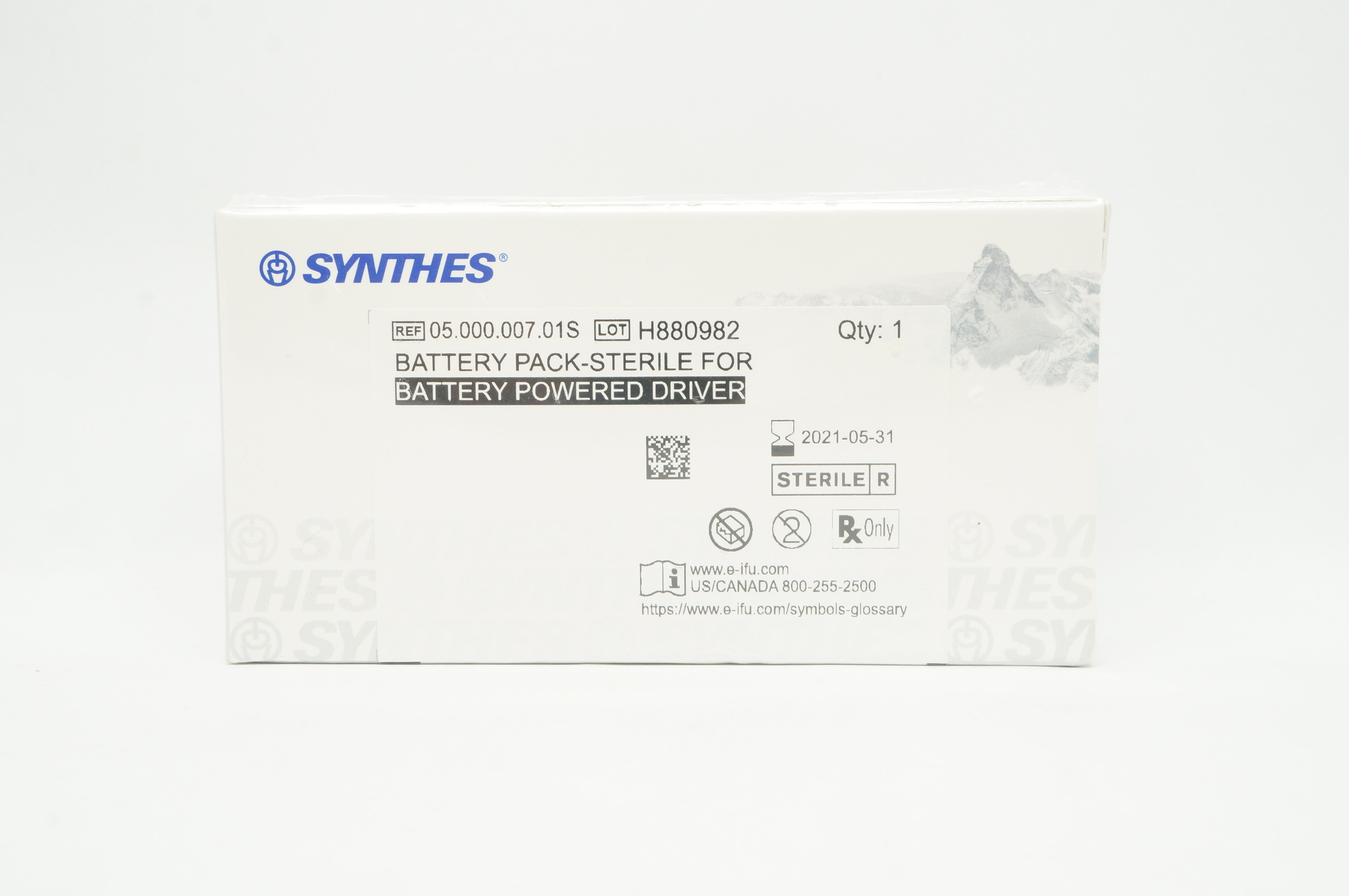 Synthes 05.000.007.01S Battery Pack for Battery Powered Driver (x)