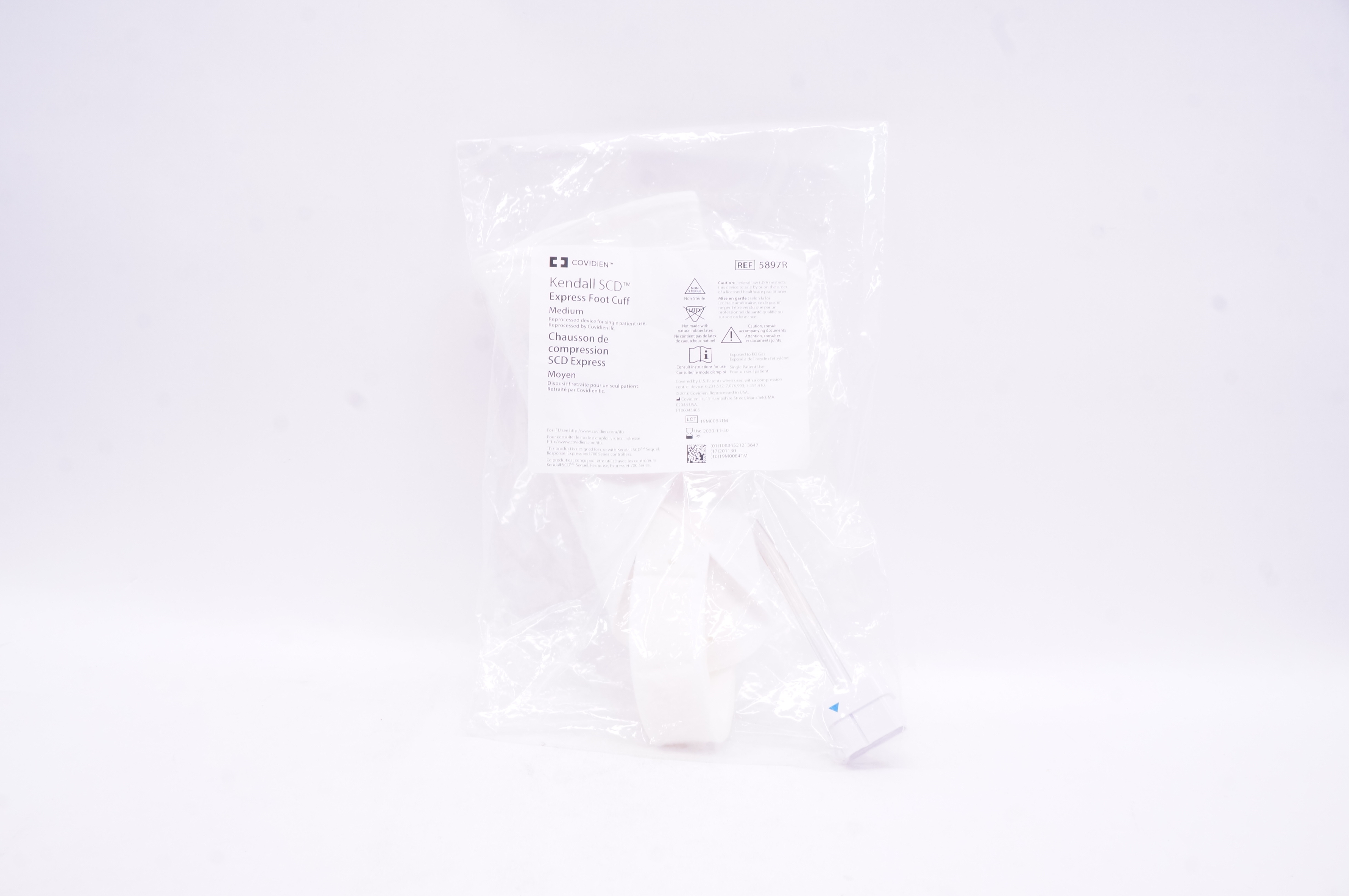 Covidien 5897R Kendall SCD Express Foot Cuff Medium (x)
