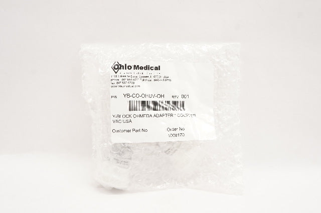 Ohio Medical 1008170 Y-Block Ohmeda Adpter Coupler VAC USA