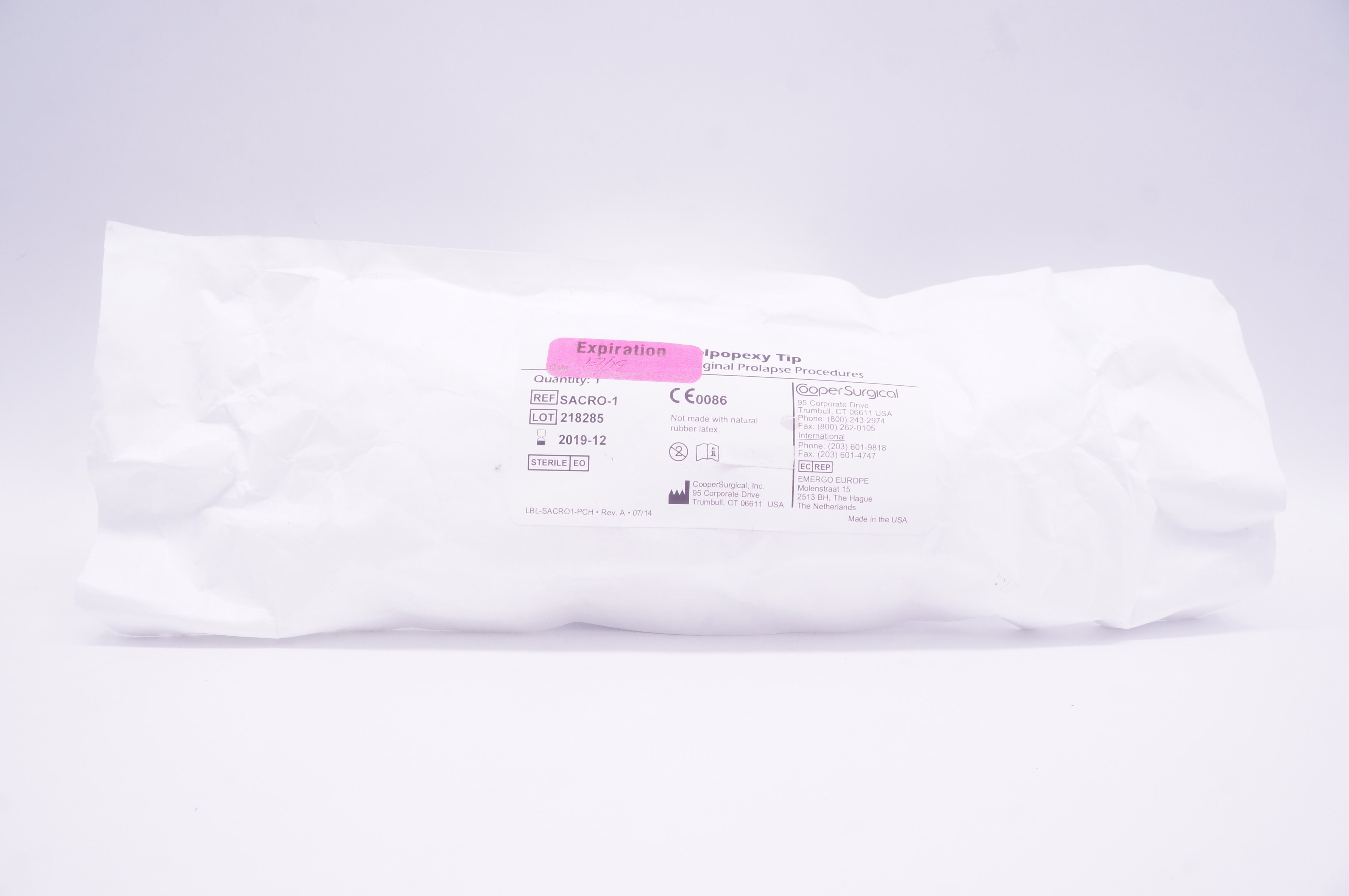 Cooper Surgical SACRO-1 Sacrocolpopexy Tip (x)