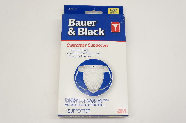 3M 206972 Bauer & Black Swimmer Supporter, Large 39inch to 44inch