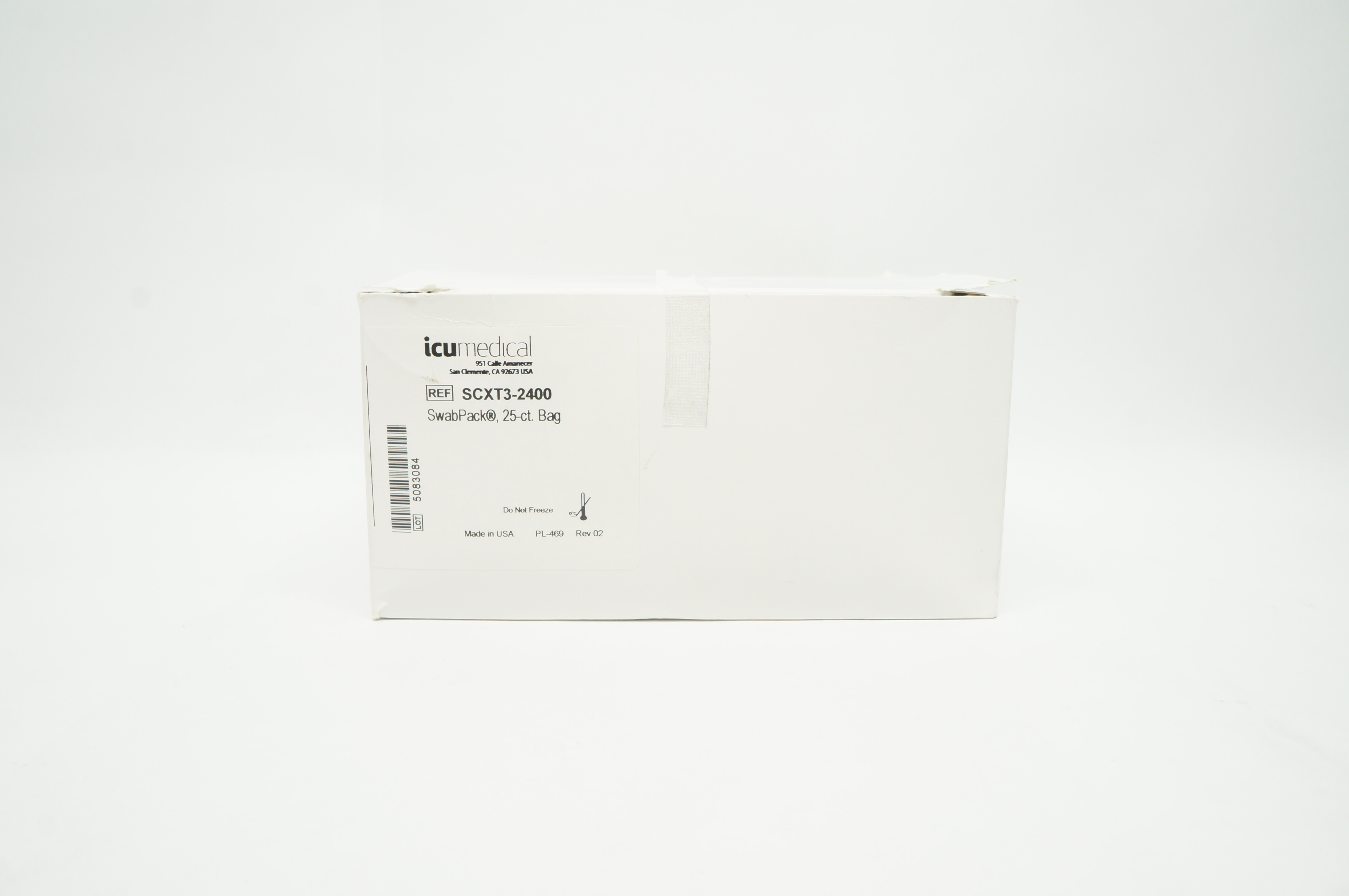 ICU Medical SCXT3-2400 SwabPack 25-ct, Bag - Box of 300