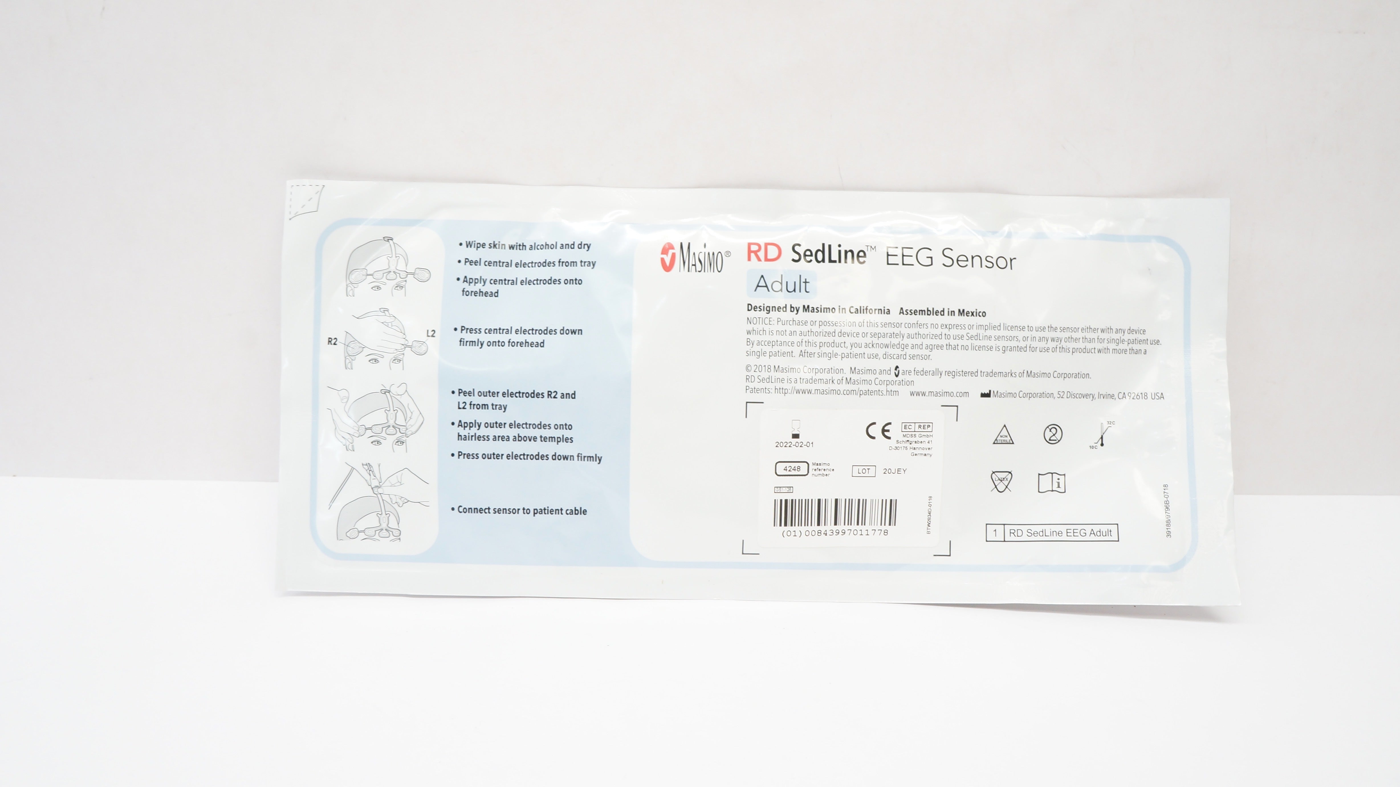 Masimo 4248 RD Sedline EEG Sensor Adult (x)
